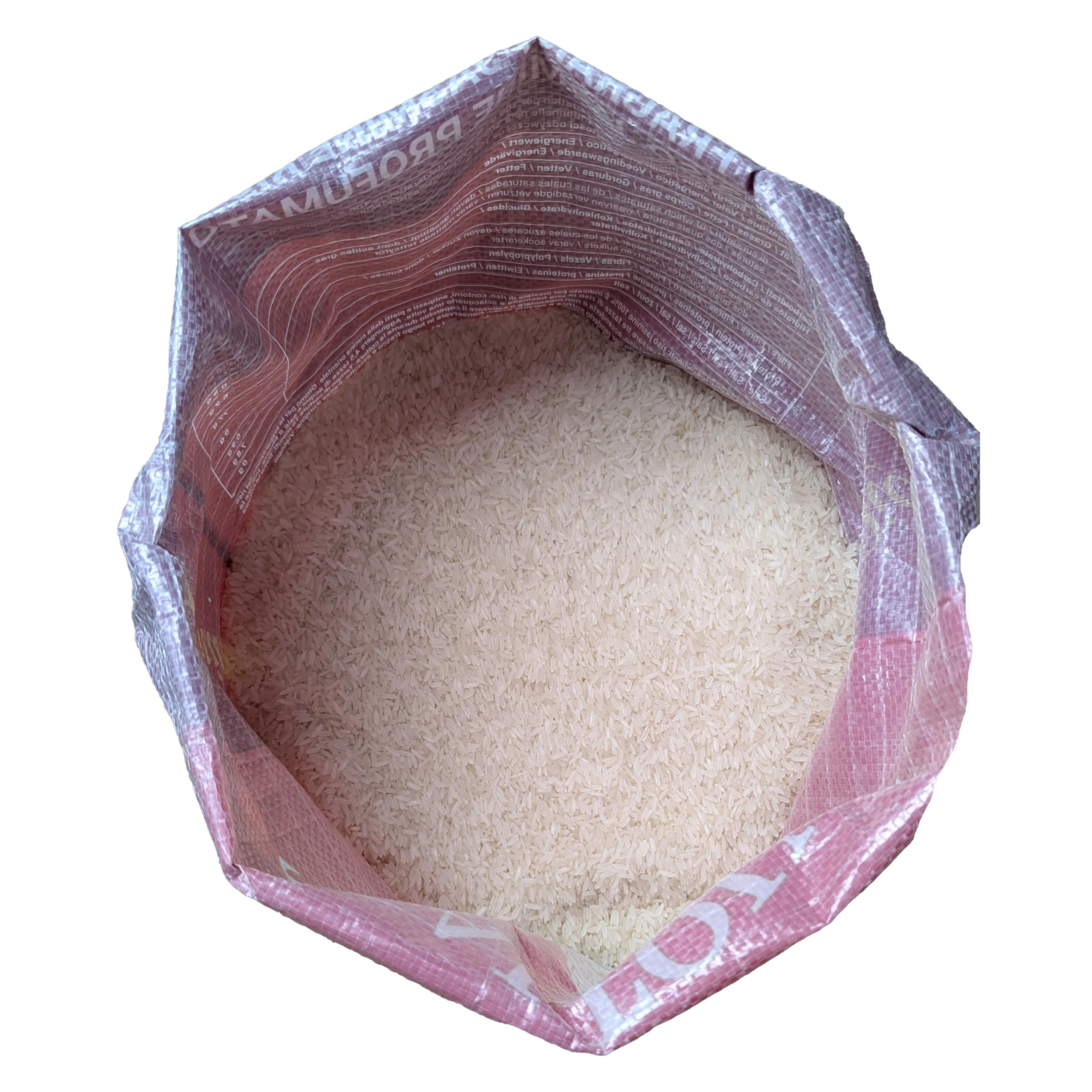 Thai Touch Jasmin Reis Grad AAAAA 18 kg Langkornduftreis, für asiatische, thailändische, japanische & vietnamesische Gerichte, ideal für Thai Curry mit Gemüse & Khao Pad Gai, höchste Qualität