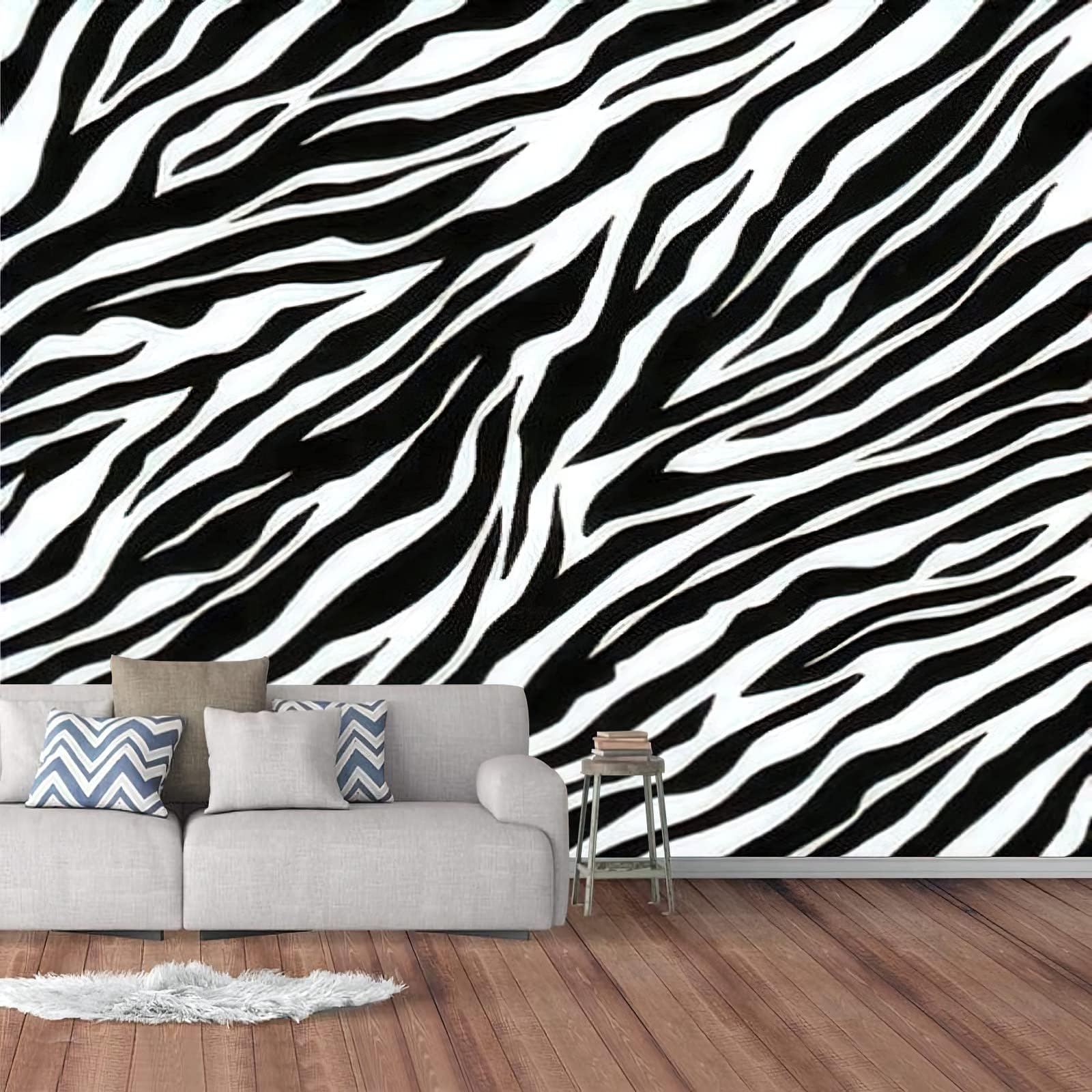 Zebra Print Wallpaper For Bedrooms Zebra Fabric In Chestnut By Arley