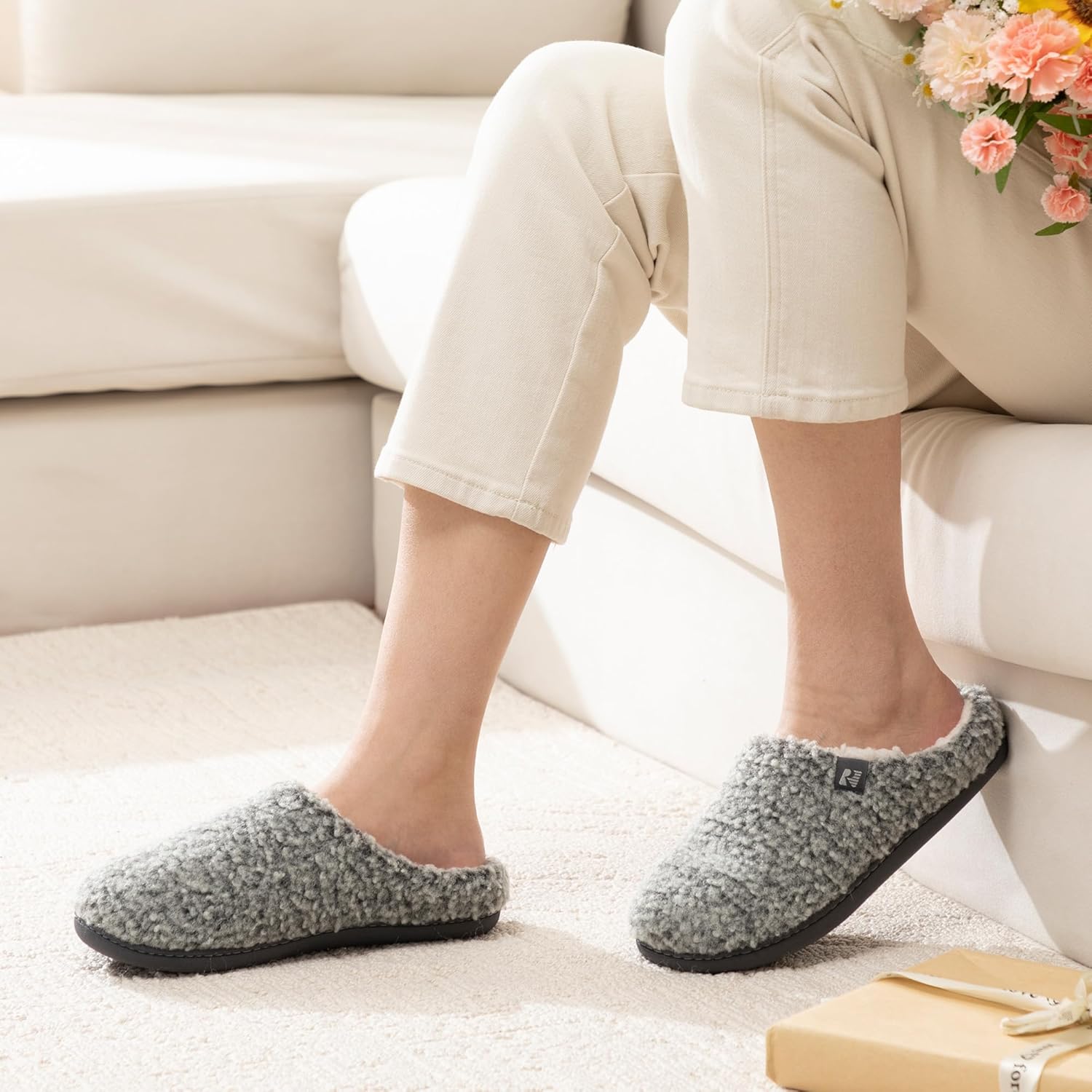 RockDove Women's Plush Retreat Sherpa Fleece Clog Slipper - Image 2