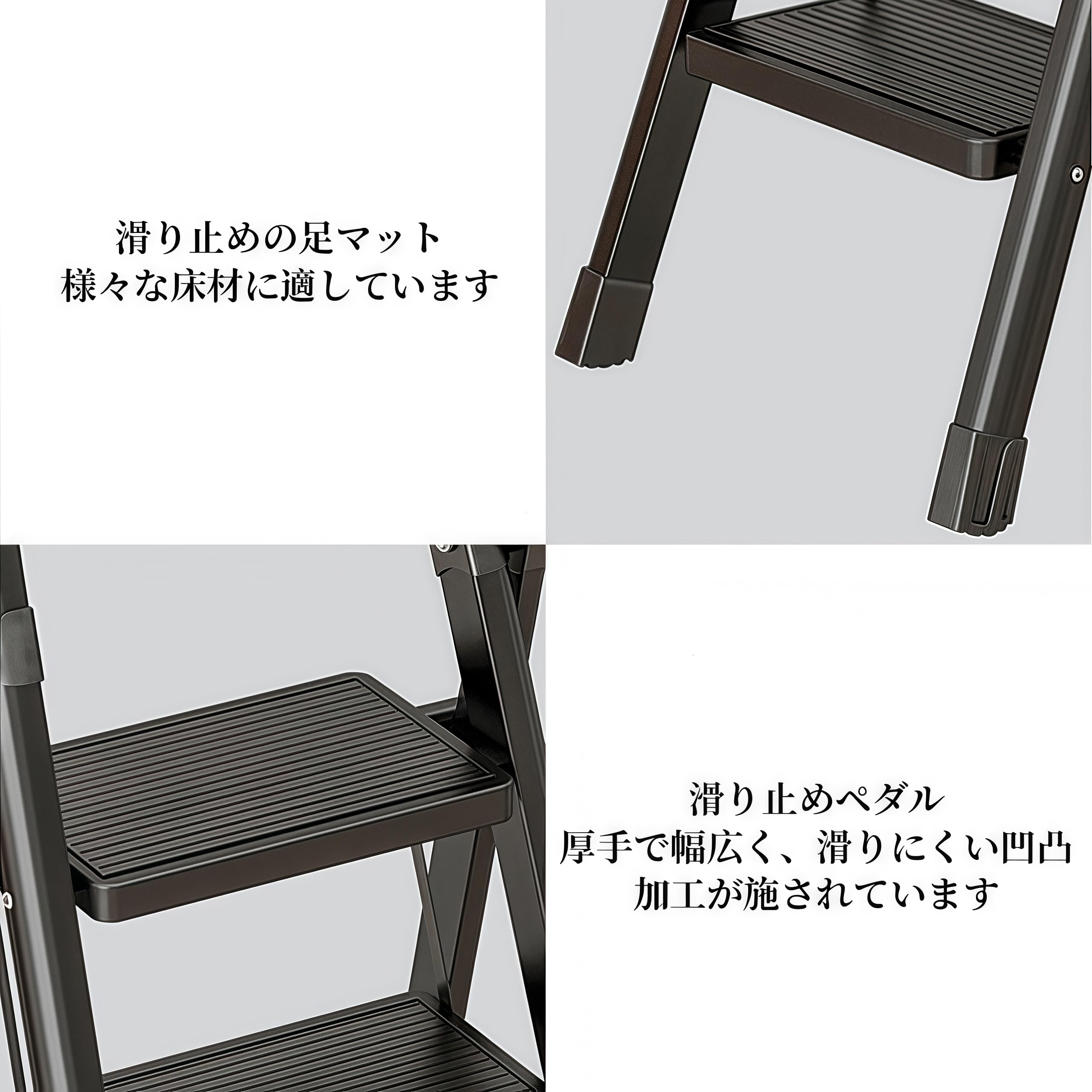 Amazon.co.jp: 脚立 折りたたみ脚立 5段 アルミ製 超軽量5.4kg スリム