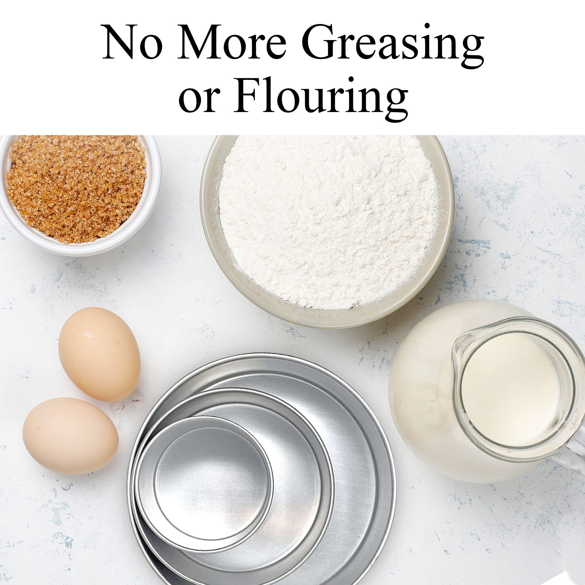 Buy Tall Round Cake Pans 4inch, 6inch, 8inch Cake Pan Set for 3