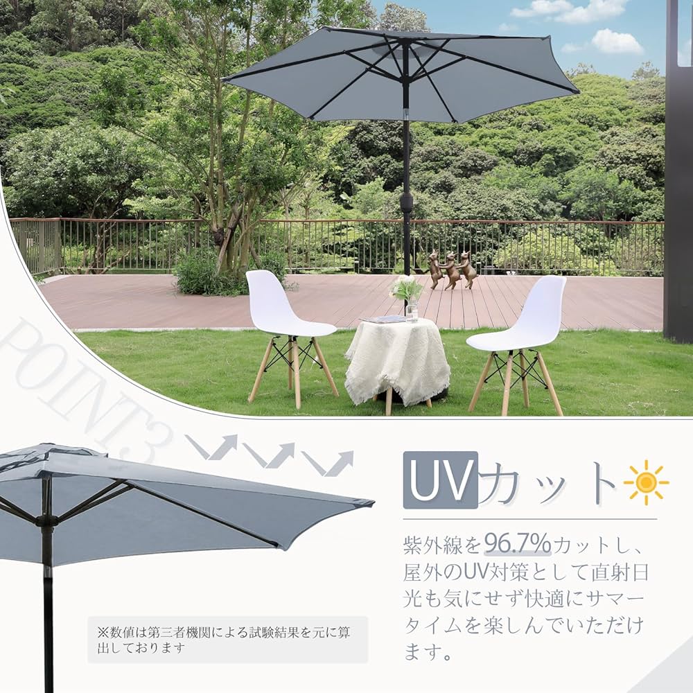Amazon.co.jp: DEWEL パラソル ガーデンパラソル 風に強い UVカット Amazon.co.jp: DEWEL パラソル ガーデンパラソル 風に強い UVカット
