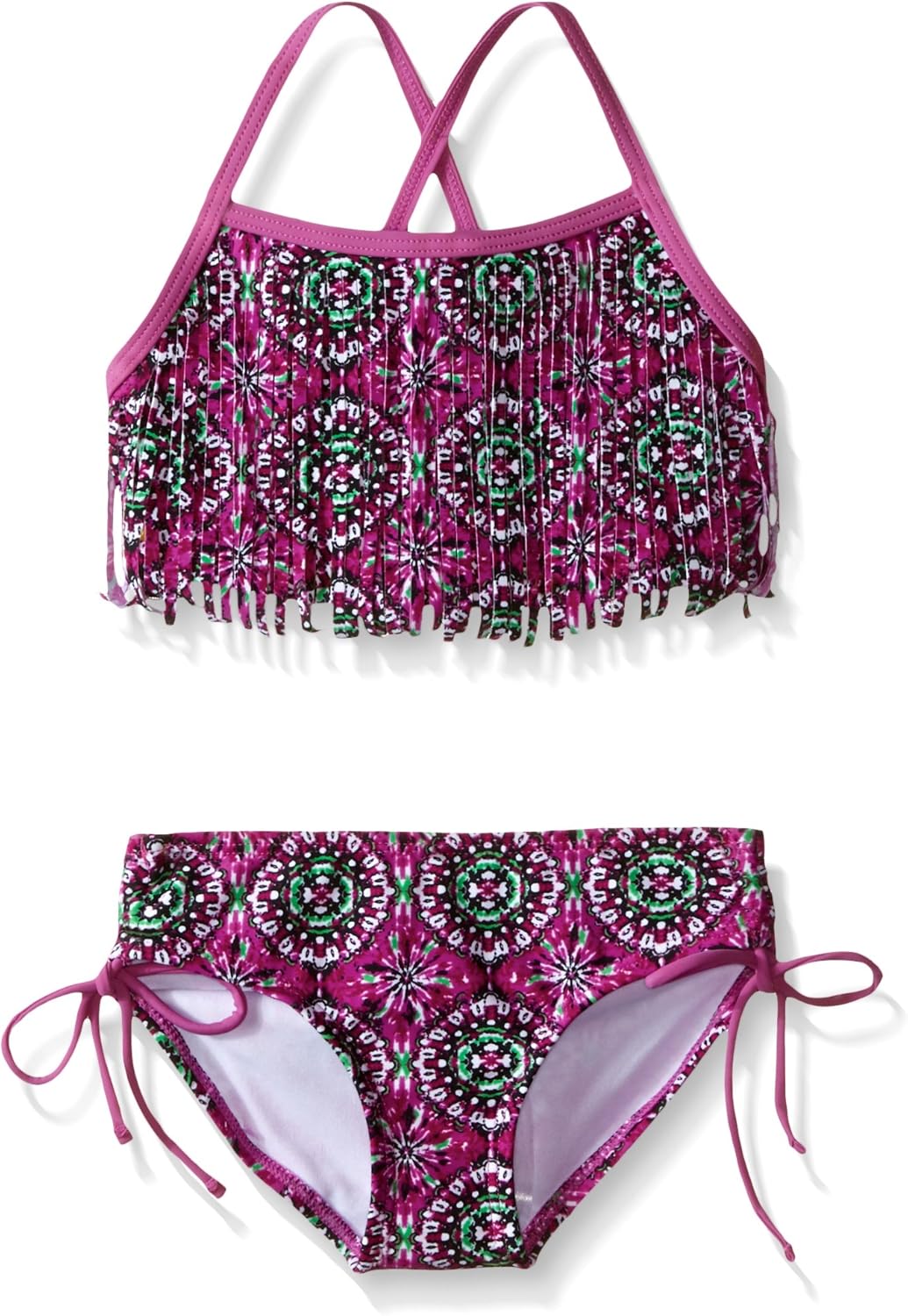 Kanu サーフ 女児用 ハンナ フリンジ付きビキニ 水着 US サイズ: 4T カラー: パープル