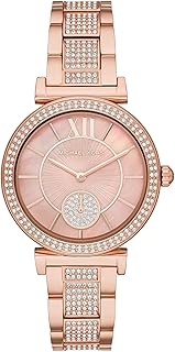 Women's Abbey Three-Hand, Rose Gold-Tone Stainless Steel Watch, MK4617