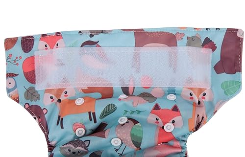 Miniatura 9 de Pañal de tela de bolsillo para bebé con gancho y lazo (piñas)
