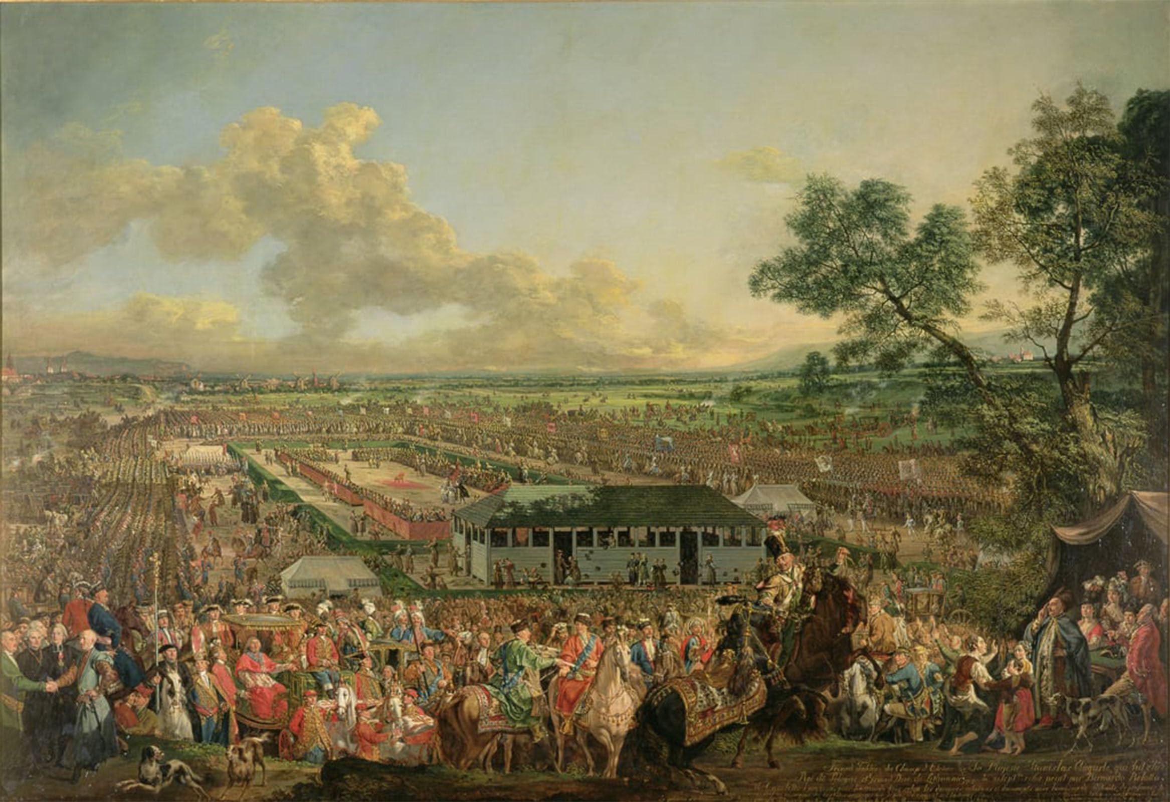 POSTERIIk Famous Modern Artwork Art Mural the Election of the King Stanislaus Augustus by Bernardo Bellotto Oil Paintings Pictures for Home Decor 60x90cm