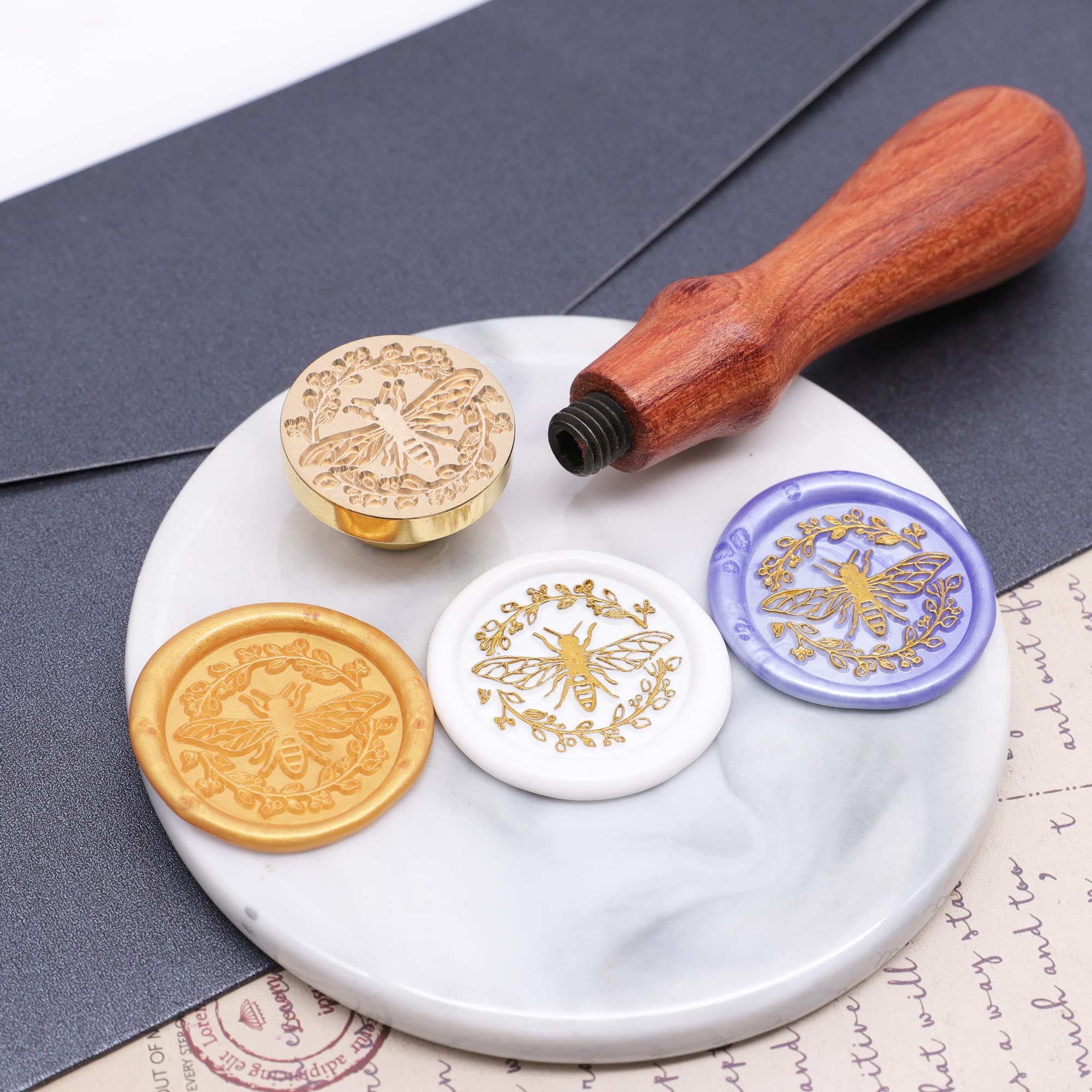 SWANGSA Floral Wax Seal Stamp Kit, Sealing Wax Stamp With - View #8