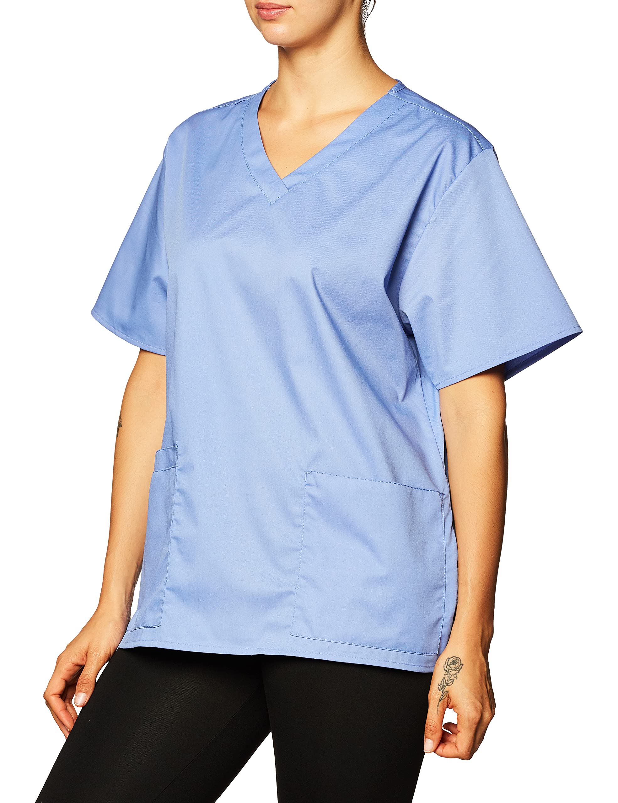 WonderWinkWomen's Plus-Size Wonderwork Women's V-Neck Scrub Top