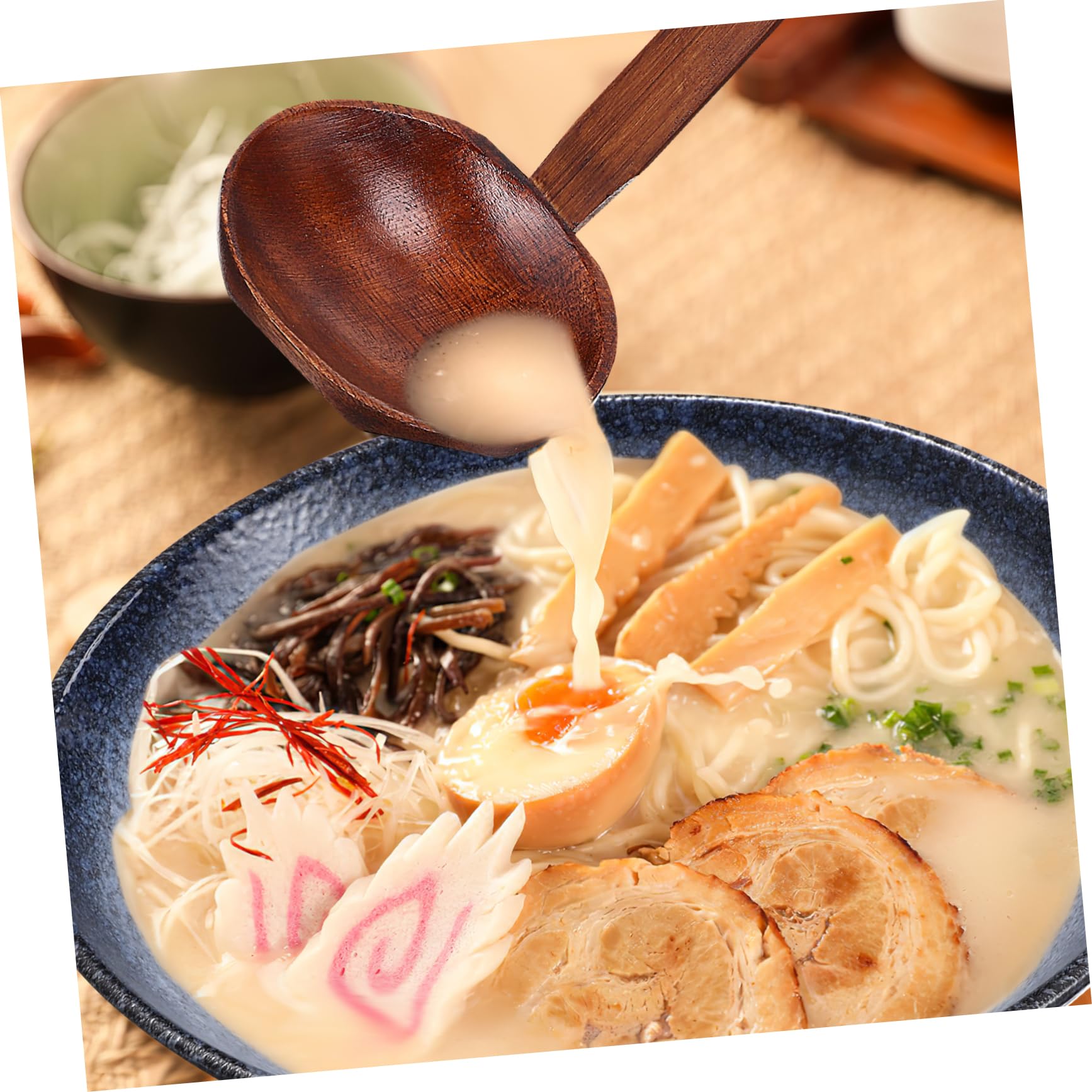 Bol à Ramen Céramique avec Kit de Baguettes et Cuillère Ensemble de Vaisselle Japonaise Bol de Baguettes Cuillère Fuite