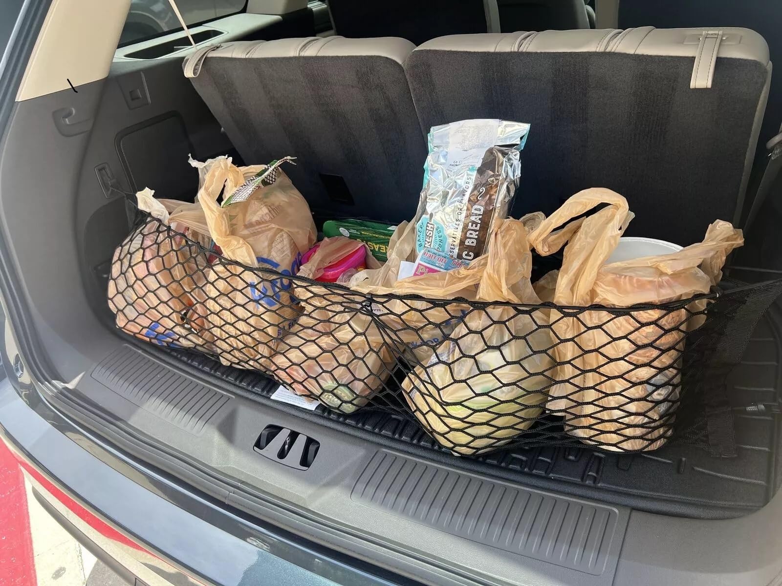 EACCESSORIES EA Rear Trunk Organizer Cargo Net for Lincoln Aviator 2020-2026 – Envelope Style Cargo Net for SUV – Premium Mesh Car Trunk Organizer