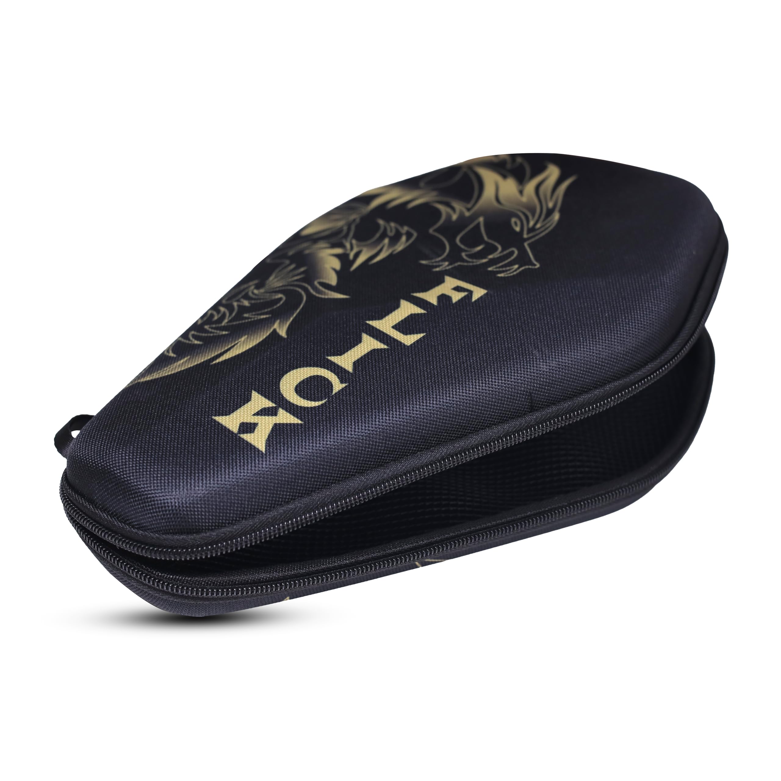 FLICK Cyber Shape Table Tennis Racket Hard Case: Protective Cover for Paddles - Durable and Portable Storage Solution (Black) 2