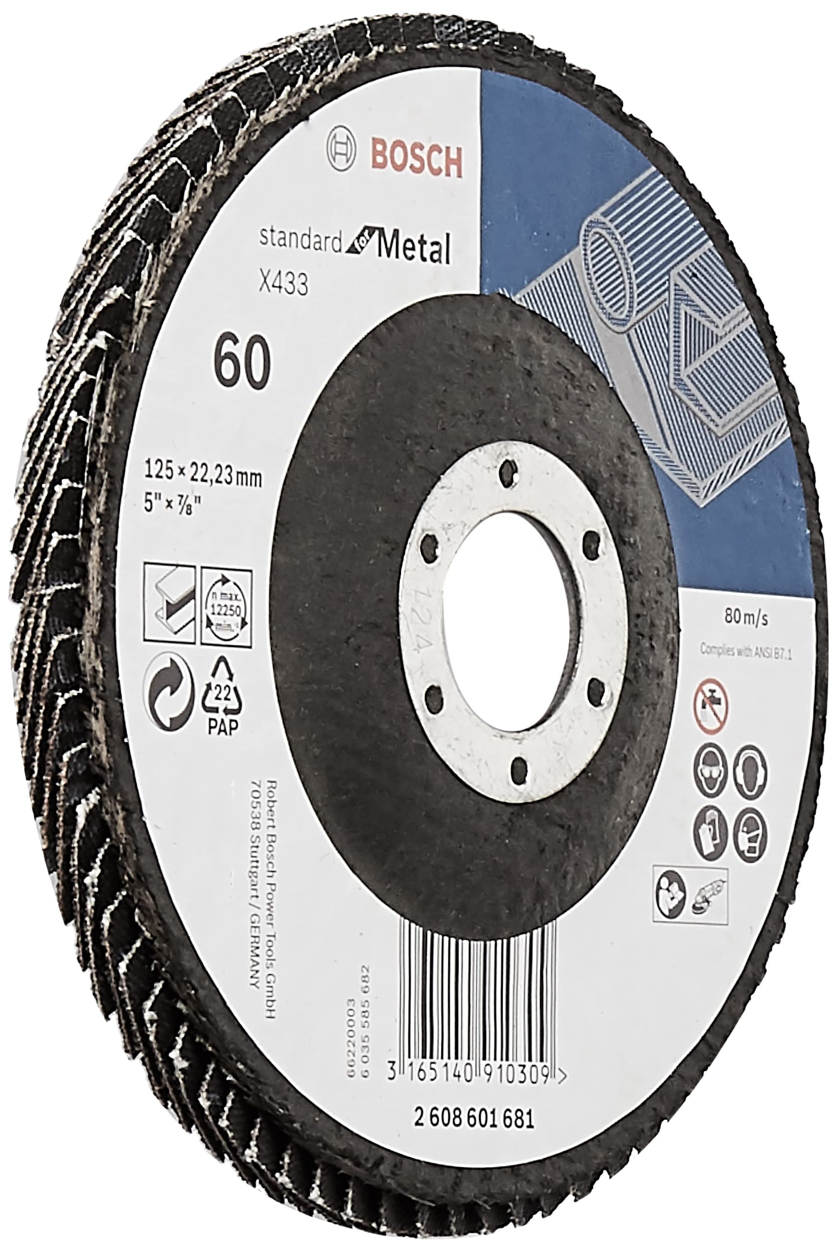 See full amazon price history chart for Bosch Professional Flap Disc 5" / 125mm, X433, Grit 60, 11pcs Bosch Professional Flap Disc 5" / 125mm, X433, Grit 60, 11pcs (B095WYZBYG) Amazon Price History, Amazon Price Tracker