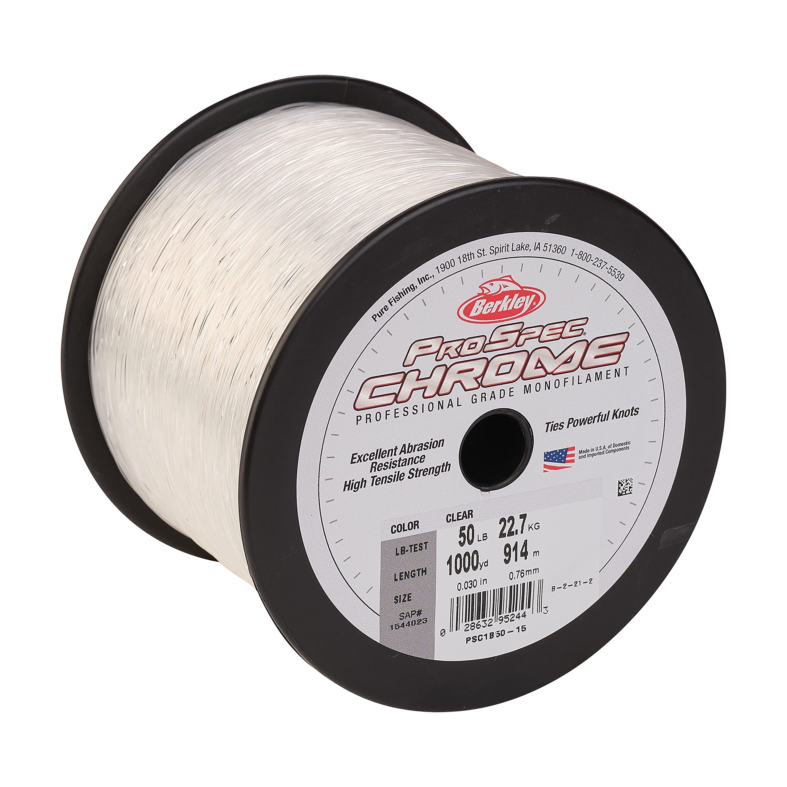 Berkley Psc3b12-15 línea de Pesca, Unisex, Transparente, 12lb-3000yd