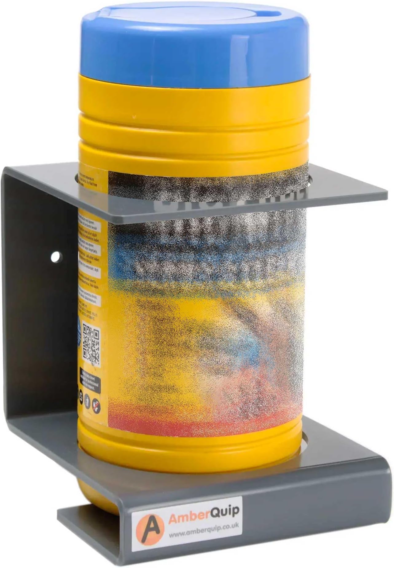 – Hand Wipe Holder. Ideal Storage for Wipes Tub.100% RUSTPROOF. Wall Mounted Cage for van & Workshop. Grey PVC.