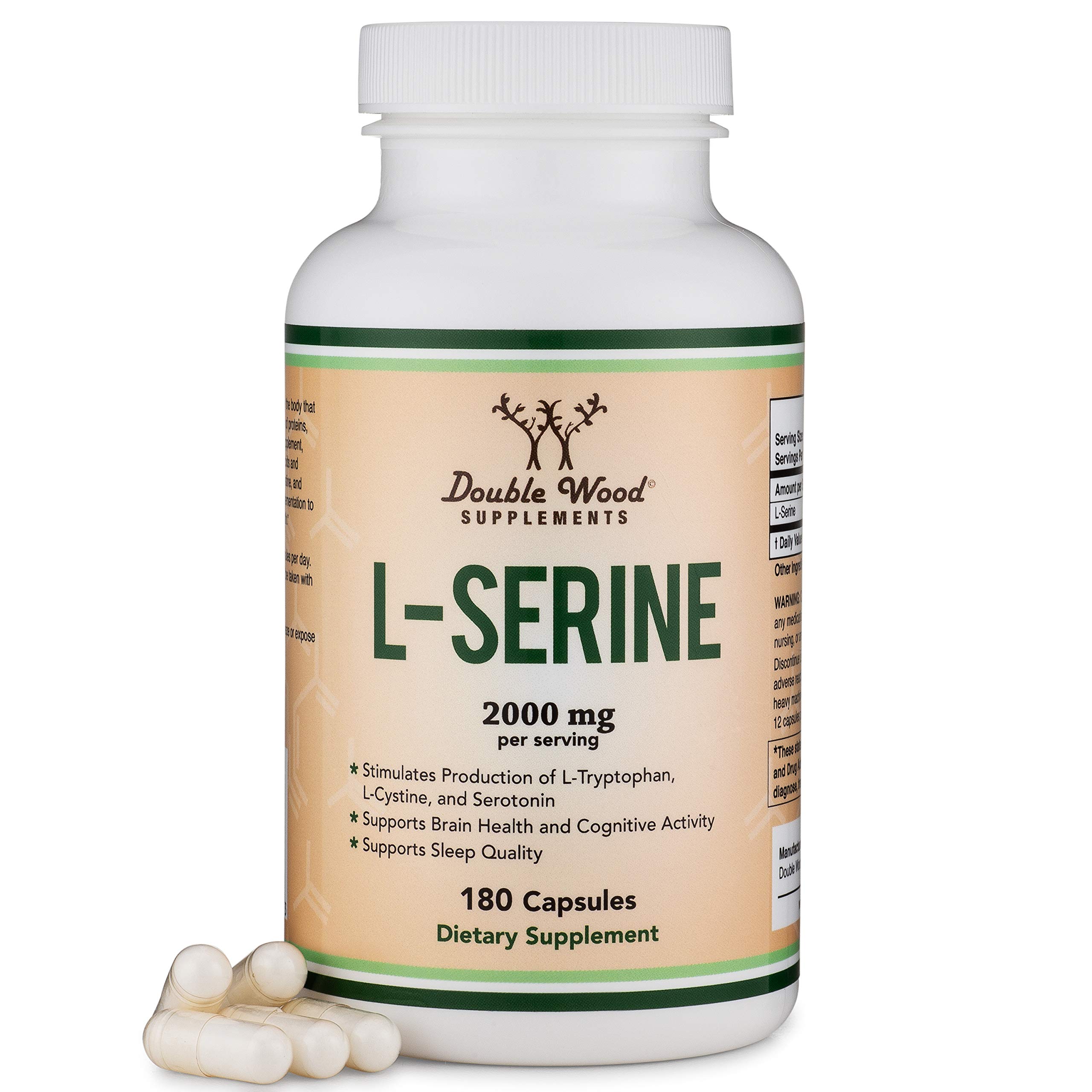 Buy LSerine Capsules (Third Party Tested) 2,000mg Servings Used in
