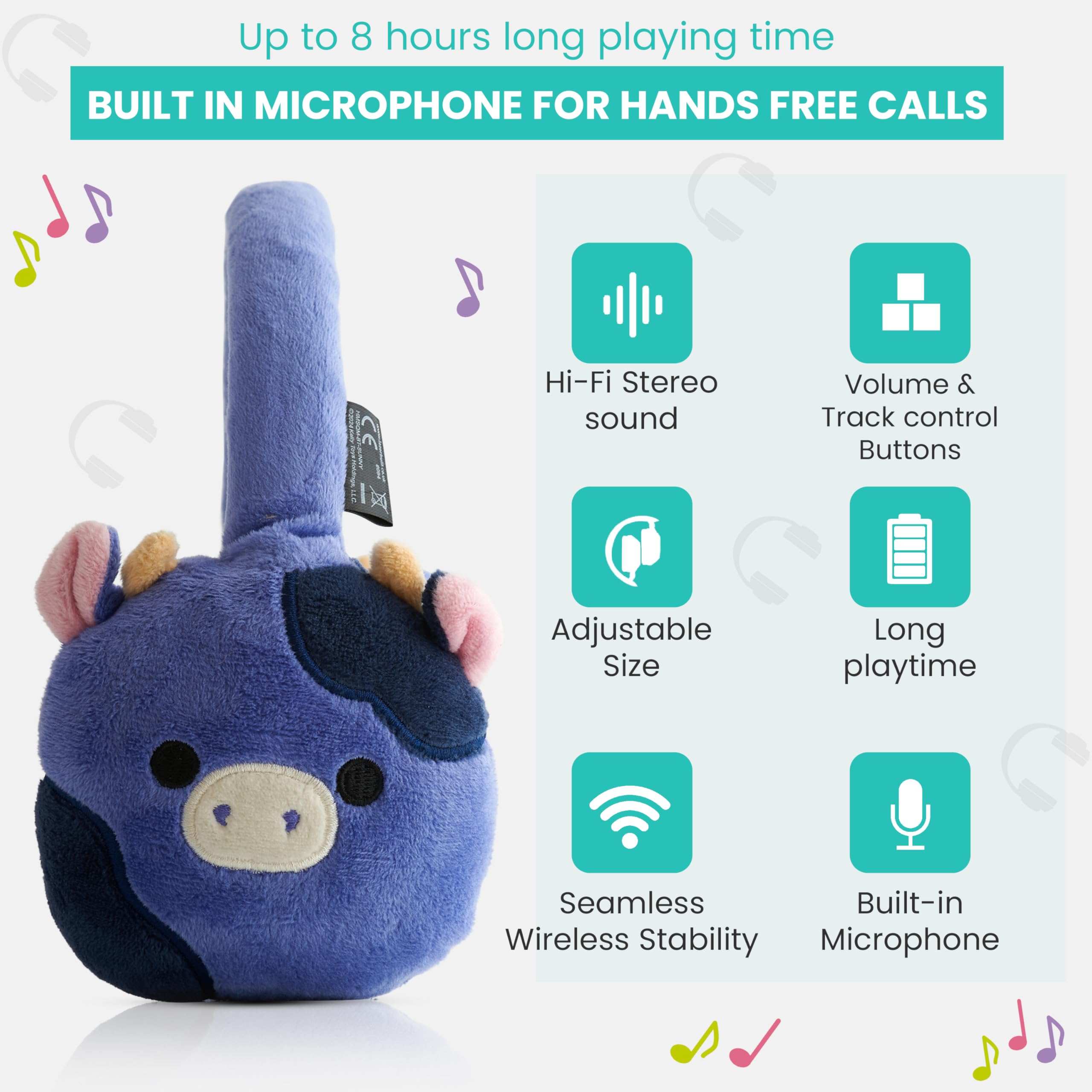 Squismallows Headset Bluetooth Squismallows plush Ingred