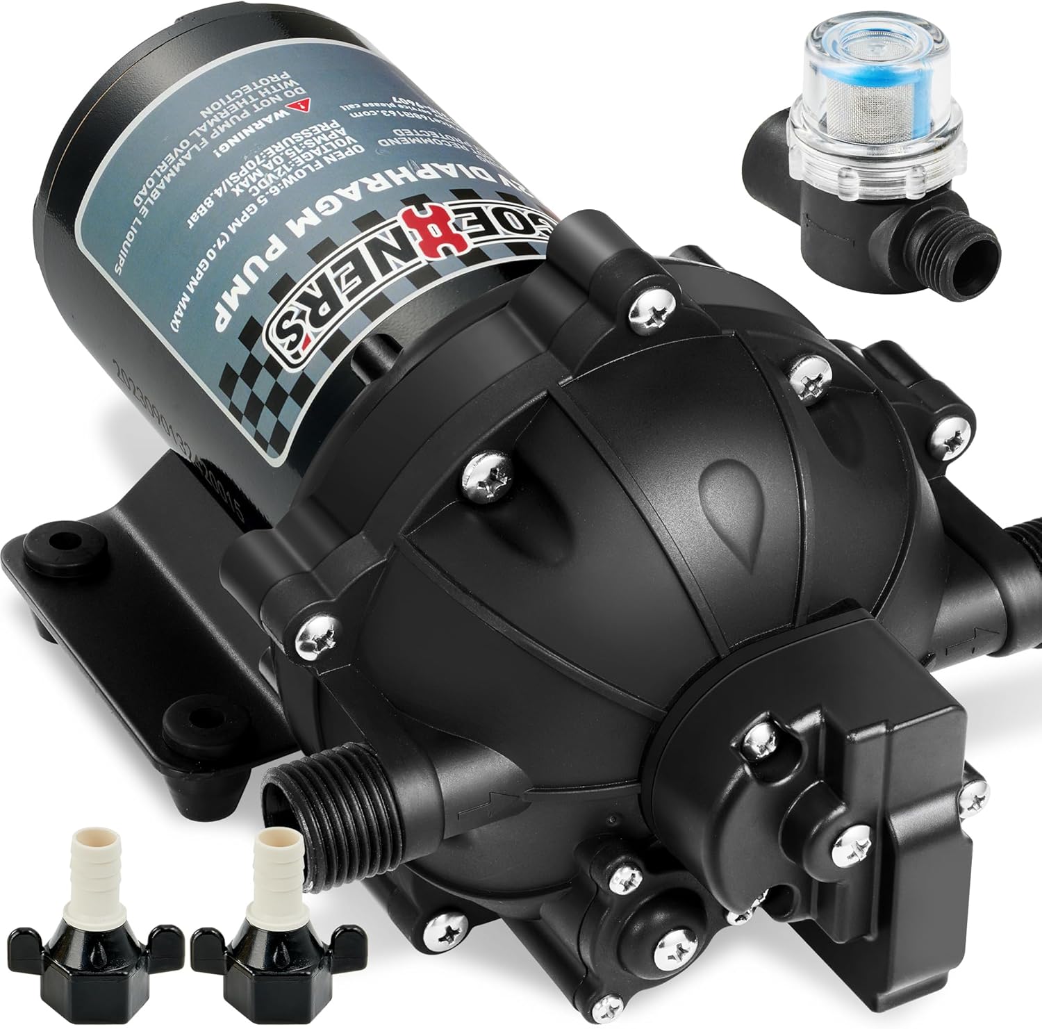 [Upgraded Version] RV Fresh Water Pump, 12V DC Water Pump