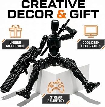 Yewmow Titan 13 Action Figure Set, Dummy Robot 13 Action Figure for Filming