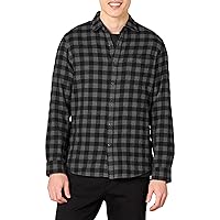 Amazon Essentials Slim-fit Long-sleeve Plaid Flannel Shirt, Camicia Uomo