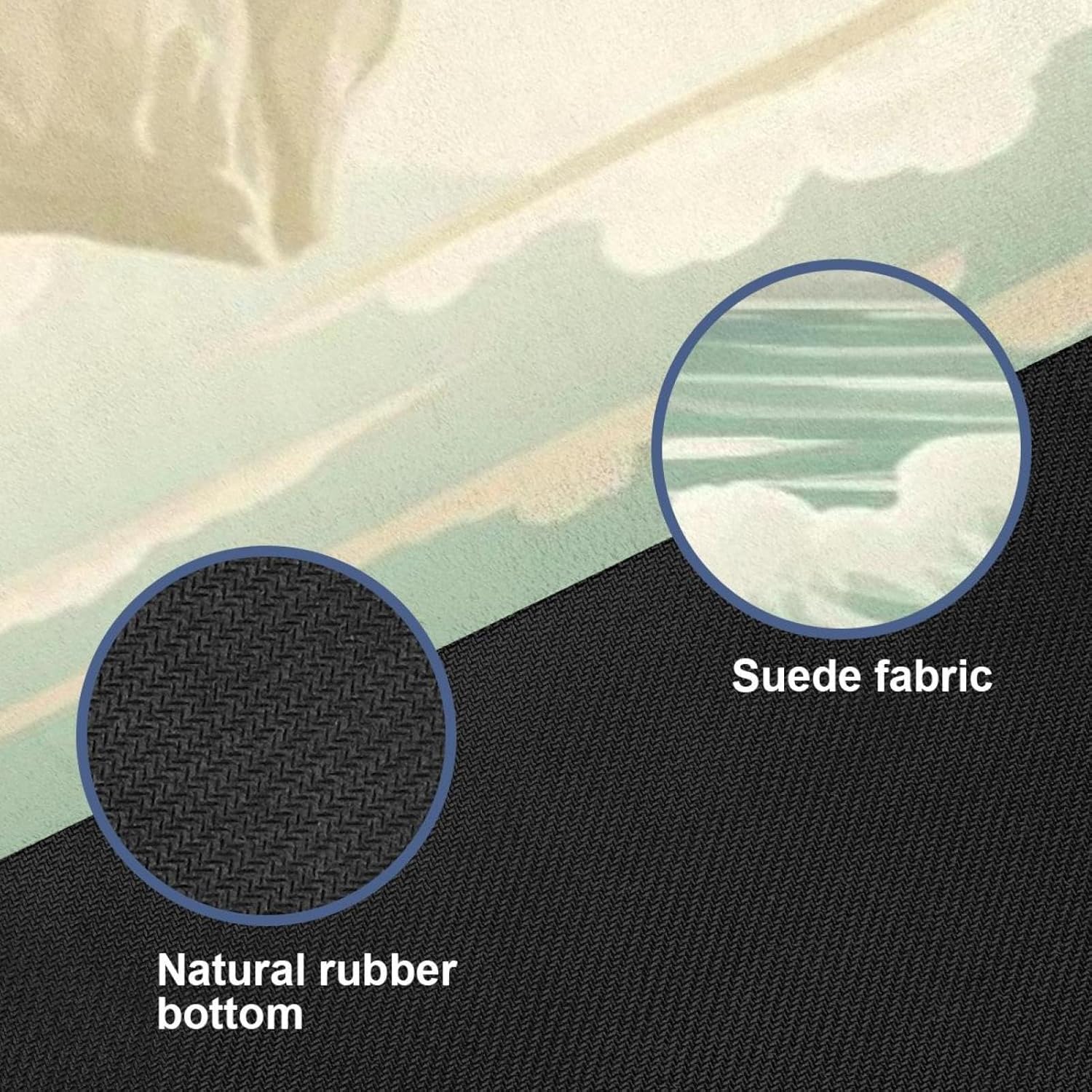 Yoga Towel, Sea Lion Pattern Non Slip Sweat Absorbent Hot Yoga Mat Towel for Hot Yoga, Pilates and Fitness - 72.8" x 26.8"