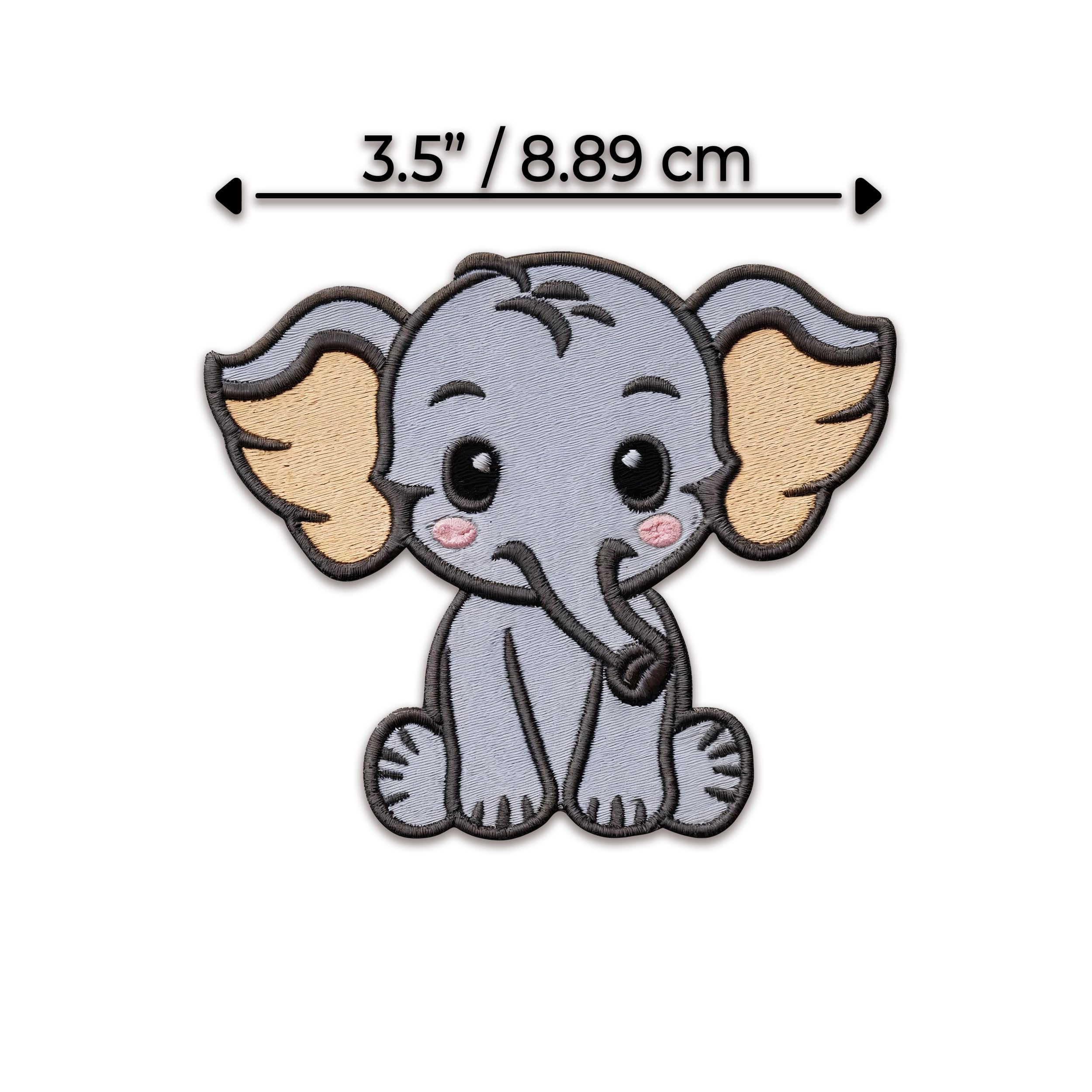 Patch Ricamata Coniglietto | Iron On E Sew On | Toppa A Forma Di Coniglio | 8x7,6 Cm | Applique Per Abiti E Zaini - 2