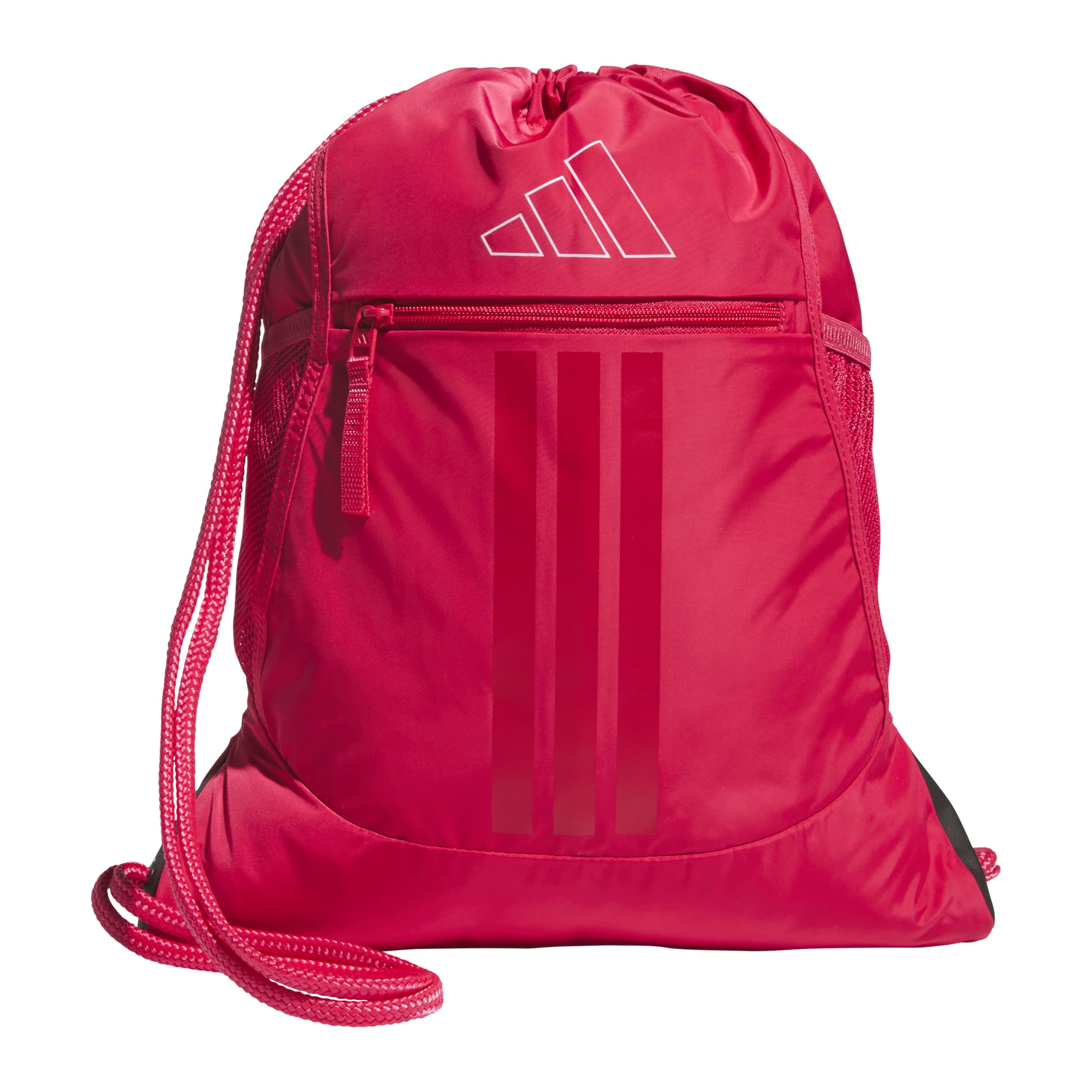 adidas Alliance Sackpack Drawstring Bag, Power Pink/White/3, One Size, Sackpack — image 1