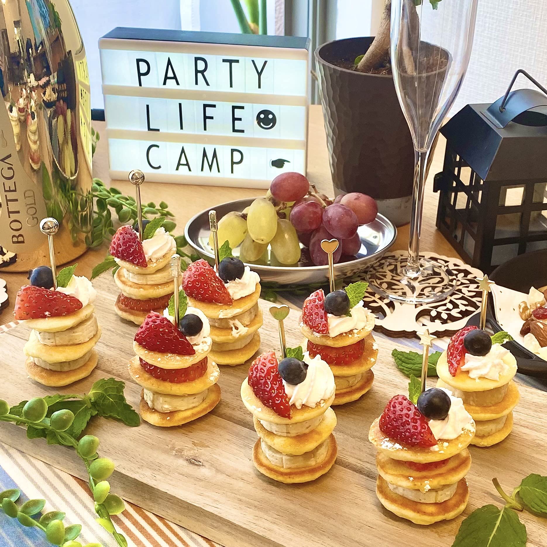 Amazon | PartyLife オードブルピン 星 スターゴールド 10本セット 8cm