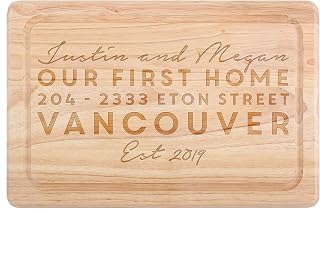 Thats Nice That Personalised New First Home Wooden Chopping Board - Wedding Anniversary Housewarming Gift - Gift for Couple - Custom Present for her & Him Handmade