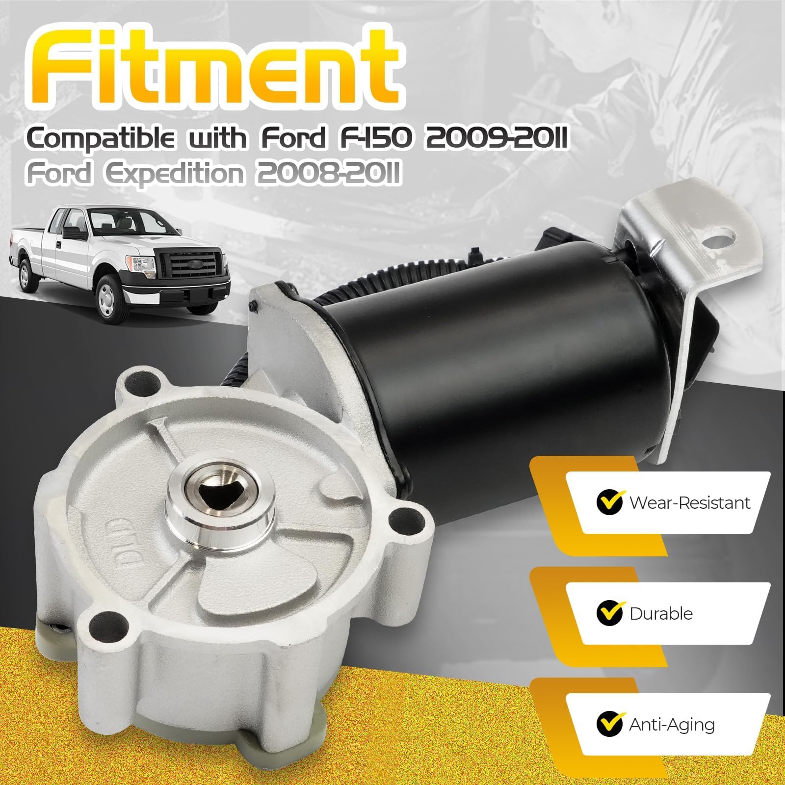 4WD Transfer Case Shift Motor Actuator Compatible with Ford F-150
