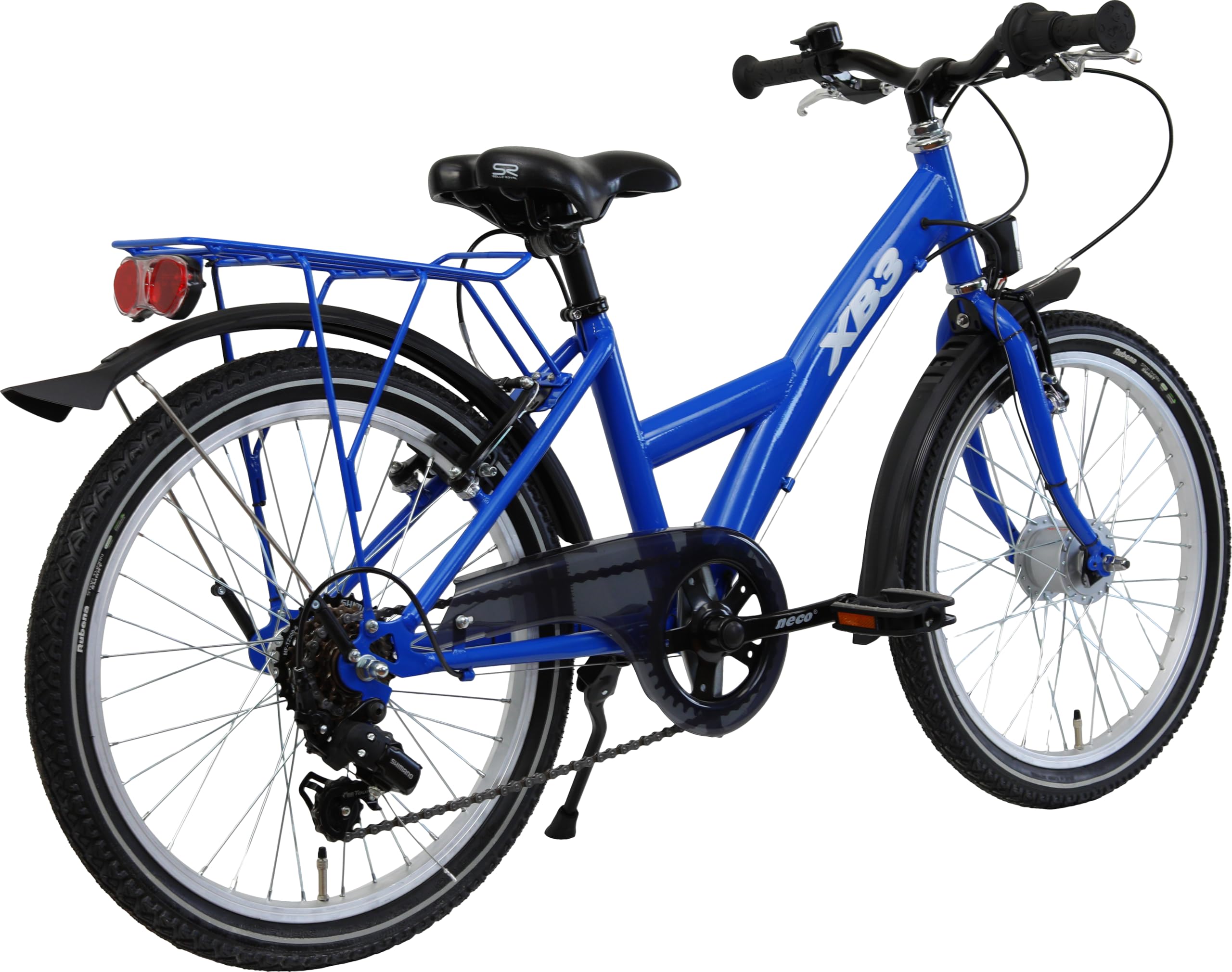 XB3 Kinderfahrrad 20 Zoll 6-Gang Nabendynamo StVZO Blau