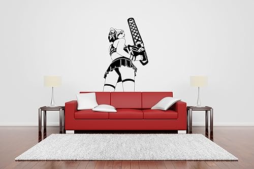 Adhesivo de vinilo extraíble para pared, diseño retro vintage de Tv Show Dormitorio Pin Up Girl Tattoo Salon Modelo Culture Pretty Ink Lady SA324