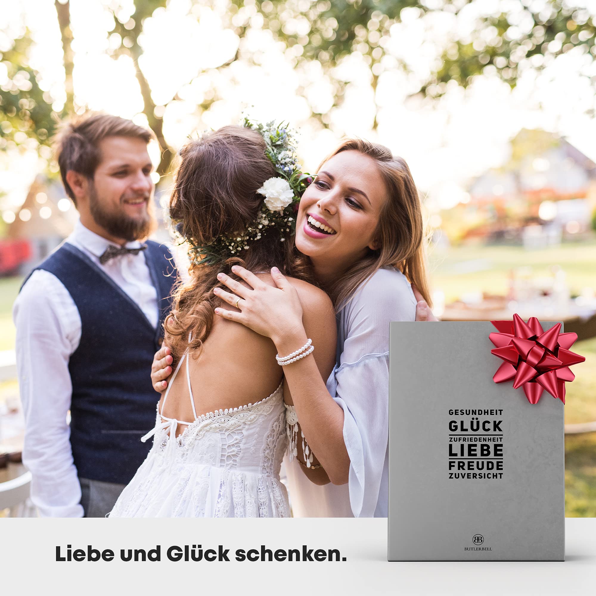 BUTLERBELL® Salz und Pfeffermühle mit Keramikmahlwerk | Gewürzmühlen Set | Hochzeitsgeschenke für Brautpaar