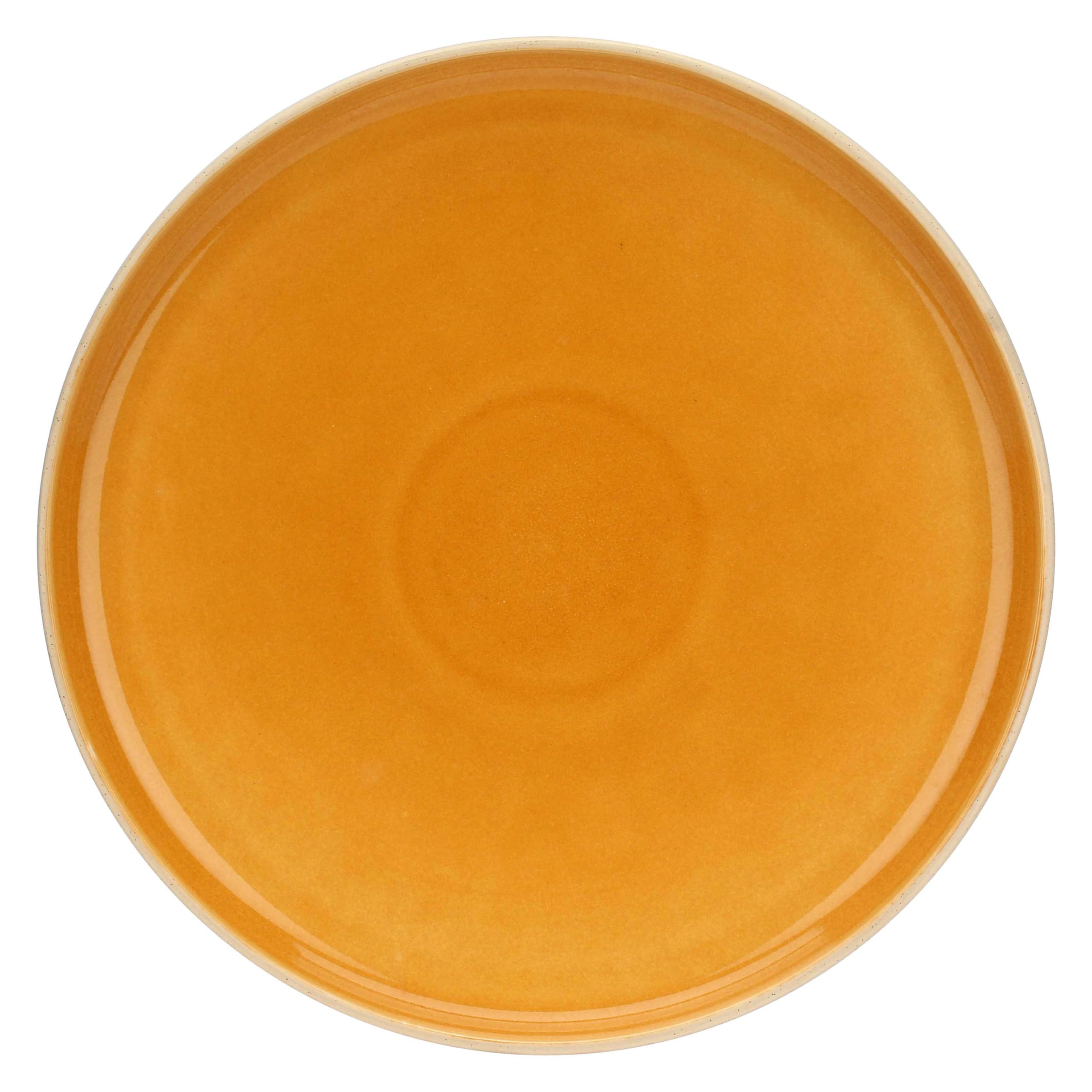 Rose & Tulipani Arpeggio Round Plate Pumpkin Stoneware 31 cm Diameter