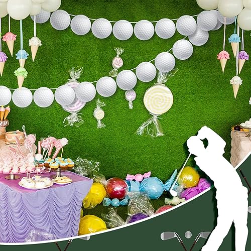 Miniatura 5 de 5 piezas de decoraciones de fiesta de golf, suministros de fiesta de golf, banderines de golf, banderines colgantes, guirnaldas de papel de golf