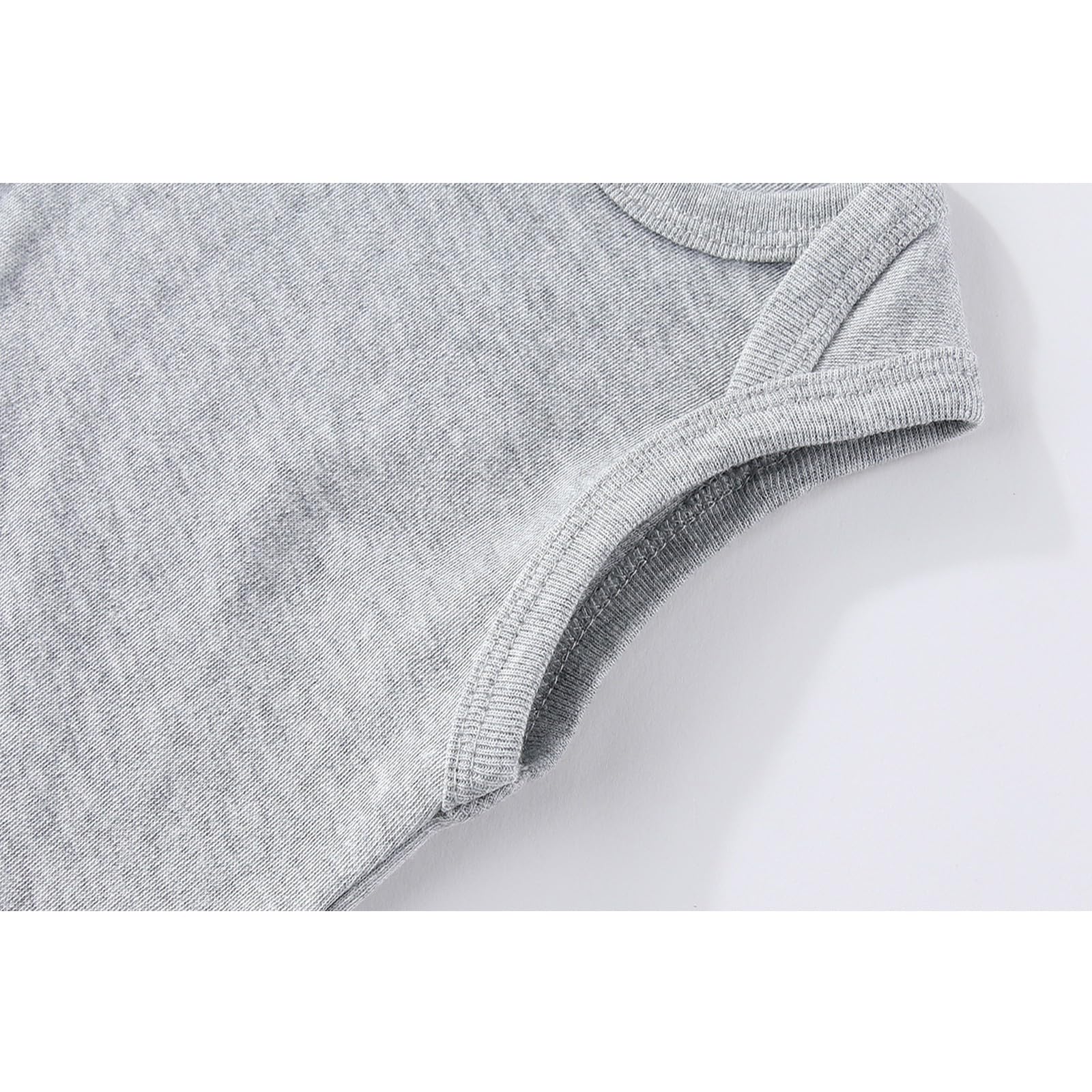 BABYSOLIS 6 Pack Unisex Baby Boy Girl Romper 0-12months Infant Short Sleeve Bodysuit New Born Soft Cotton One-Piece Clothes