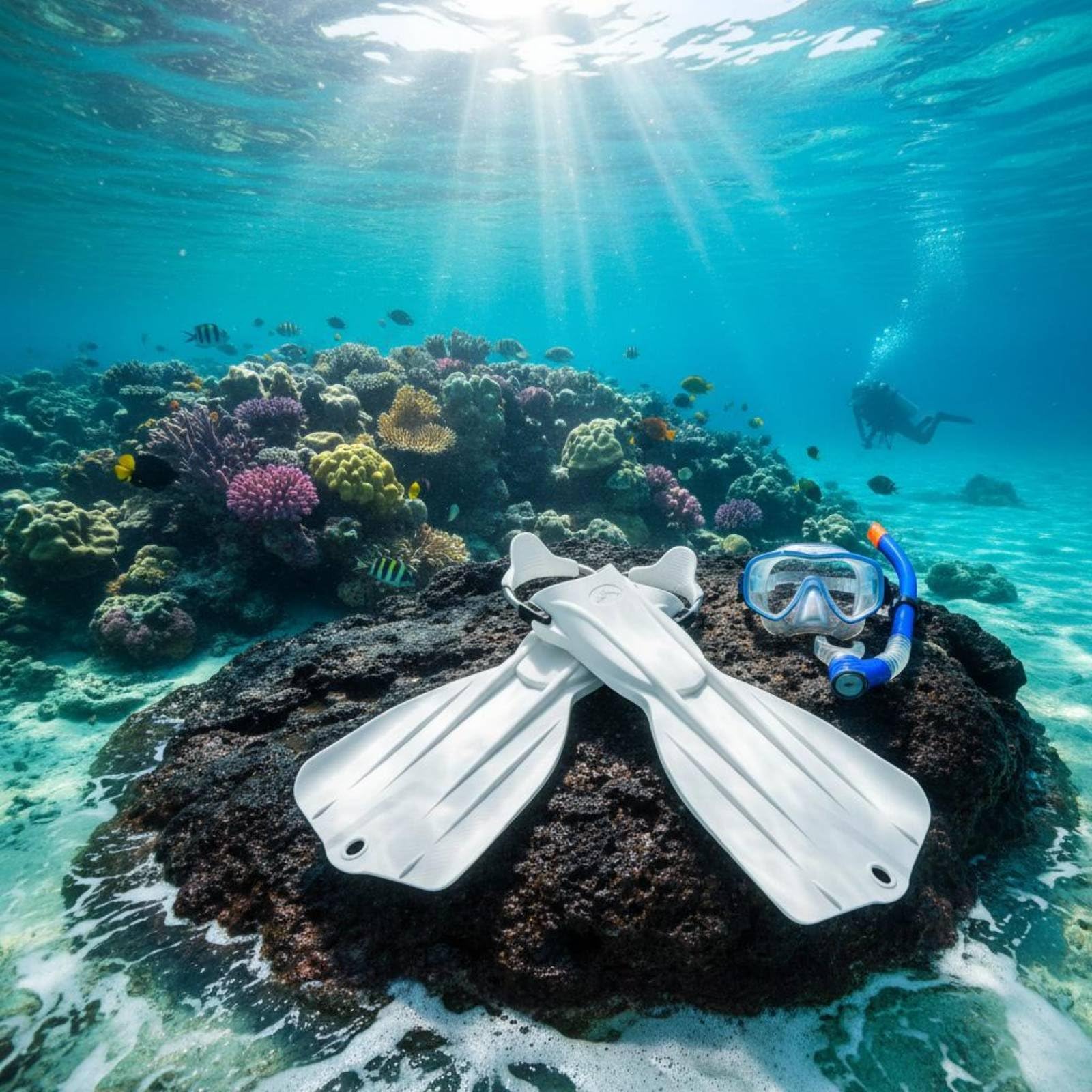 Aletas de Buceo Profesionales con Largas Aletas Equipamiento con Pala Aerodinámica y Orificios de Drenaje para Control y Eficiencia de TPE y TPU