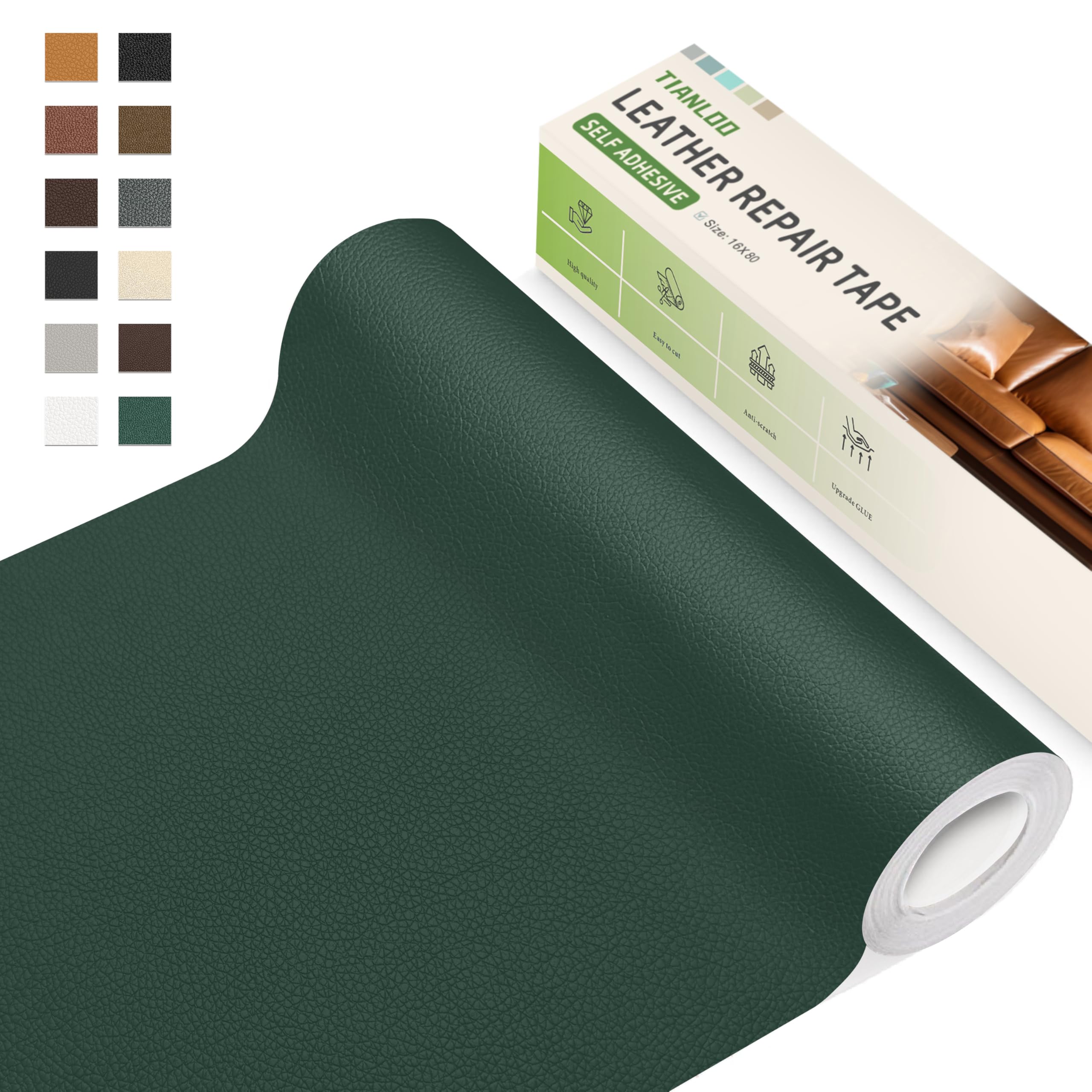 Amazon.com: TIANLDD Leather Repair Tape,16 x 80 Inches Self Adhesive ...