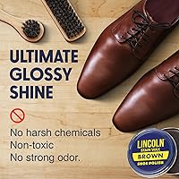 Vista 7 de Lincoln Esmalte de zapatos de cera antimanchas, paquete de 3 unidades, 2-1/8 oz (negro), Negro