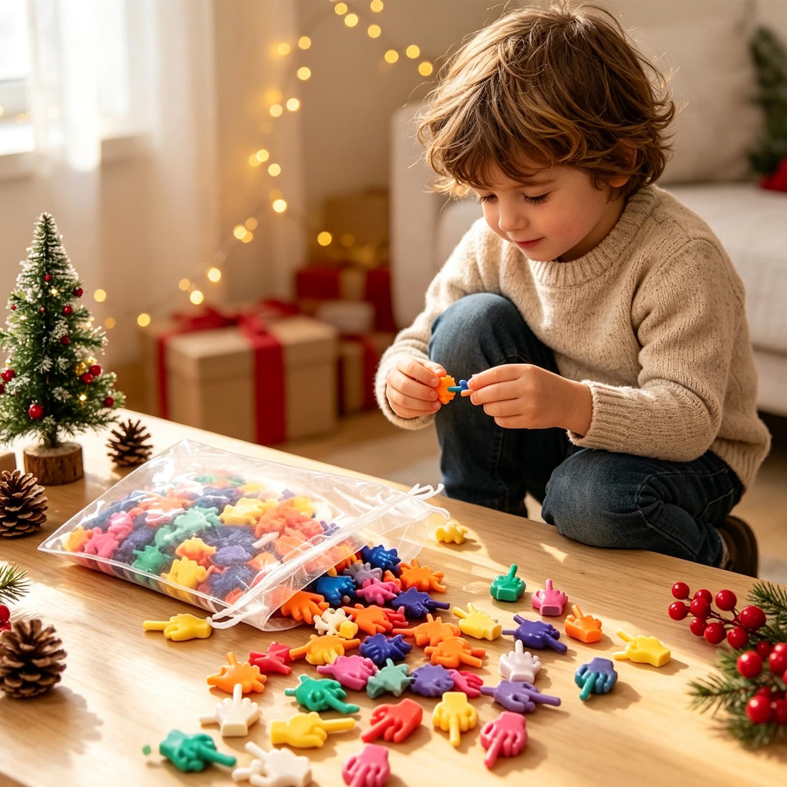 Mini Mittelfinger, Buntes Mini-Mittelfinger-Spielzeug