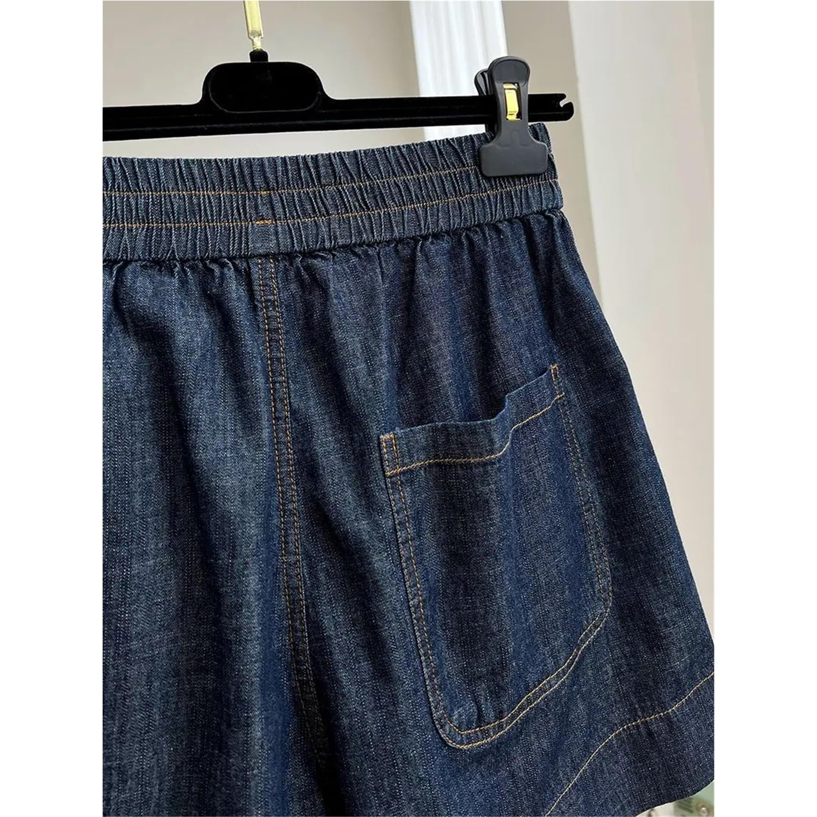 Falda Vaquera Mujer Pantalones Cortos Vaqueros con cordón for Mujer, Ligeros, Elegantes, Informales, de Verano, con Falda
