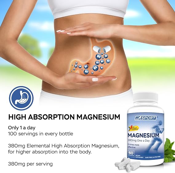 High Absorption Magnesium Supplement and Magnesium Spray for Leg Cramps, Sore Muscles and Muscle Recovery