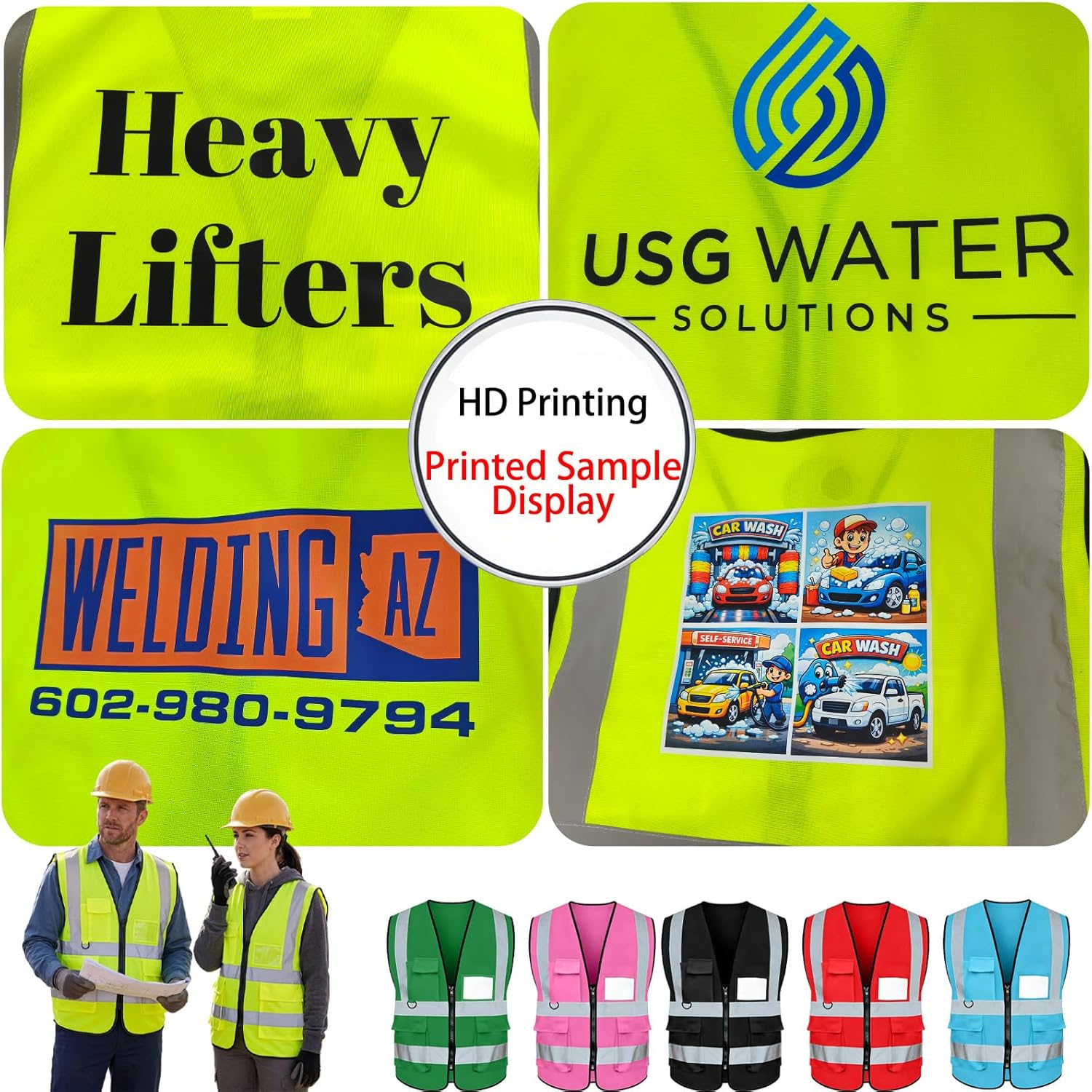 Custom Safety Vest Logo High visibility Safety Vest Class 2 Hi Vis Reflective