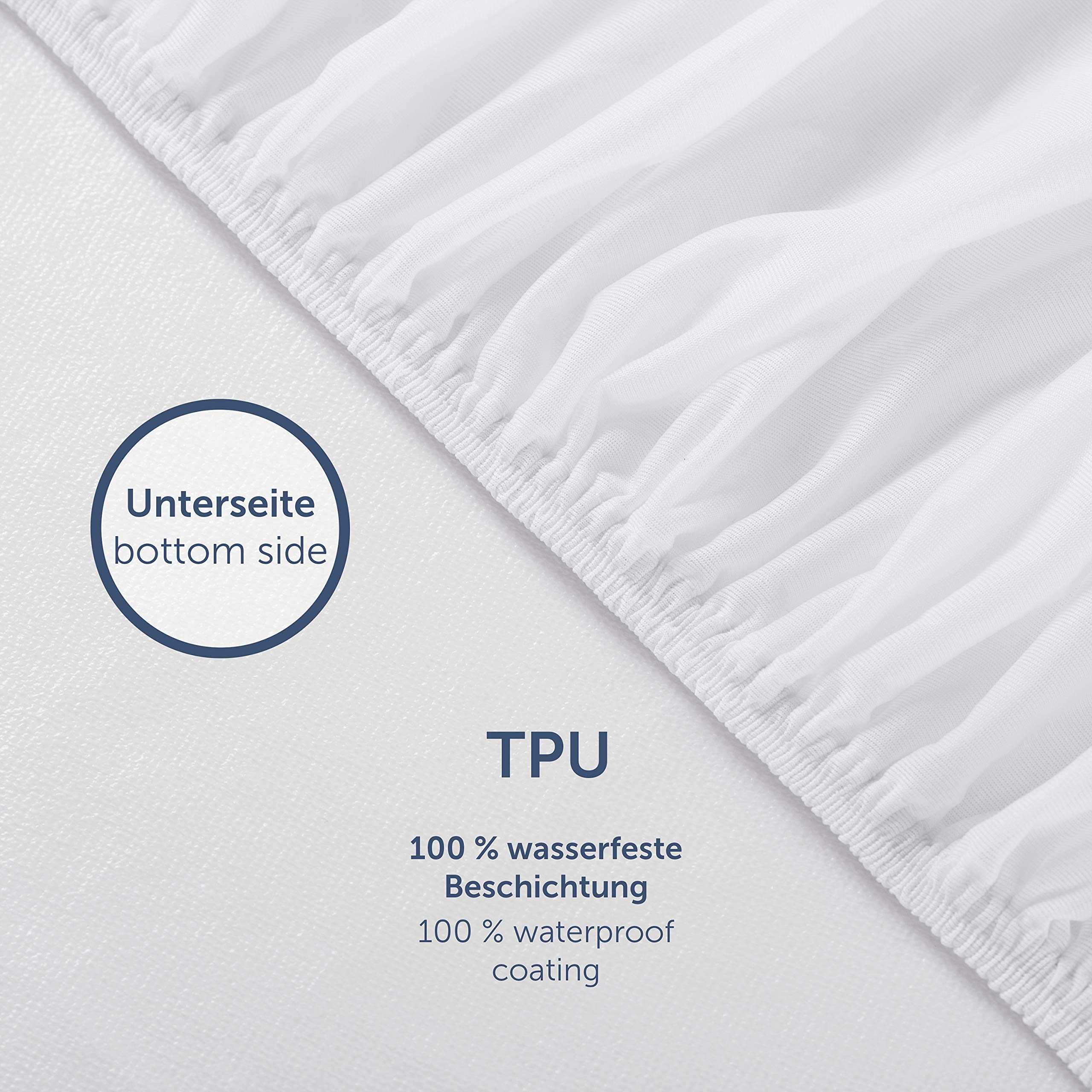 Blumtal Coprimaterasso Matrimoniale Impermeabile Antiacaro - Coprimaterasso Impermeabile Matrimoniale con Angoli, Certificato OEKO-TEX, 2 Pezzi, 200x220cm