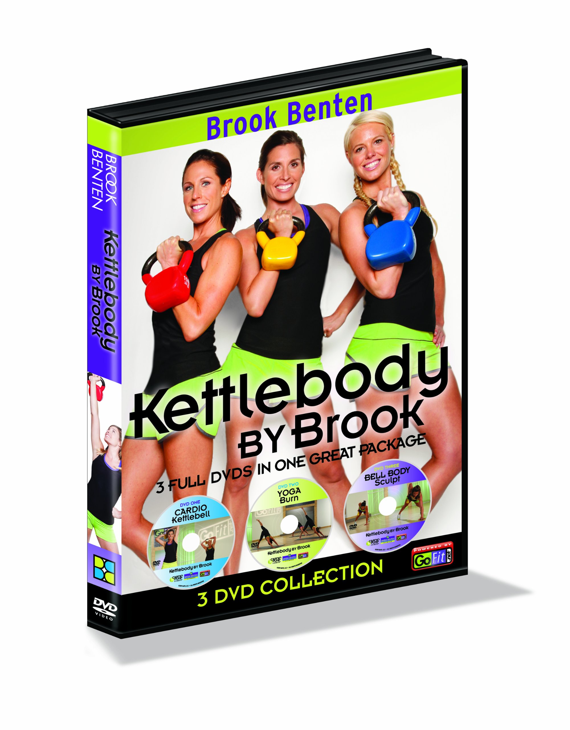 GoFit Brook Benton Kettlebody by Brook Workout DVD Set- 3 Disk Series