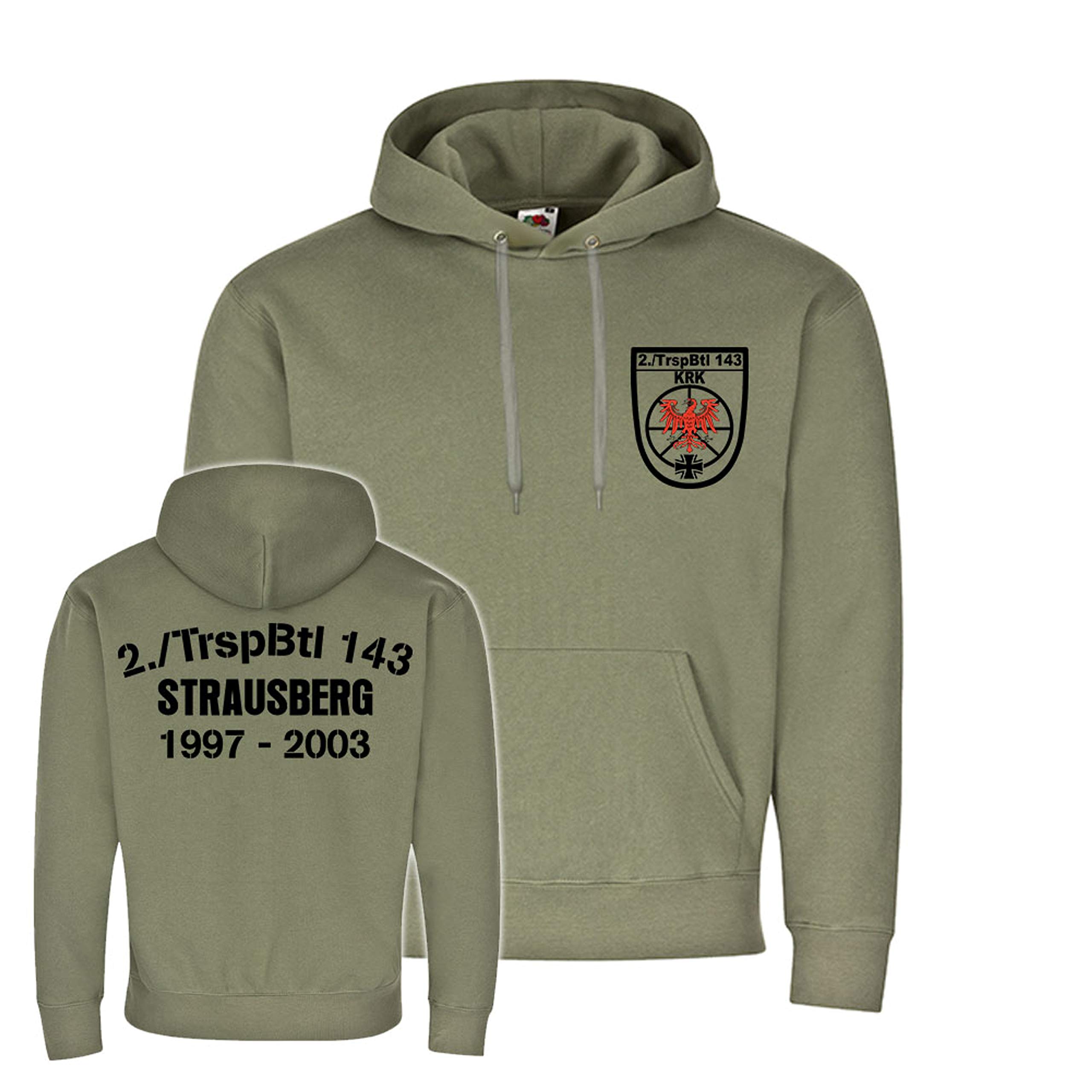 Sweat à capuche 2 TrspBtl 143 Strausberg pull militaire vert taille L - 3