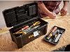 stanley stst1-75518 essential 16 toolbox with metal latches black/yellow inch
