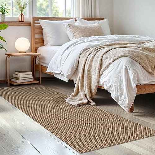 Miniatura 247 de IOHOUZE Alfombra lavable de 4 x 6 pies con parte trasera de goma antideslizante tejida para interiores y exteriores, alfombra para entrada