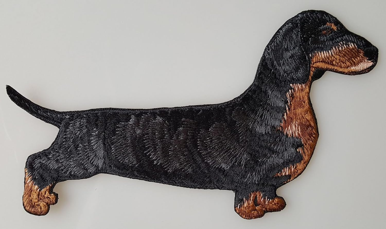 Dachshund Dog Embroidered Patch (6. x 3.3)