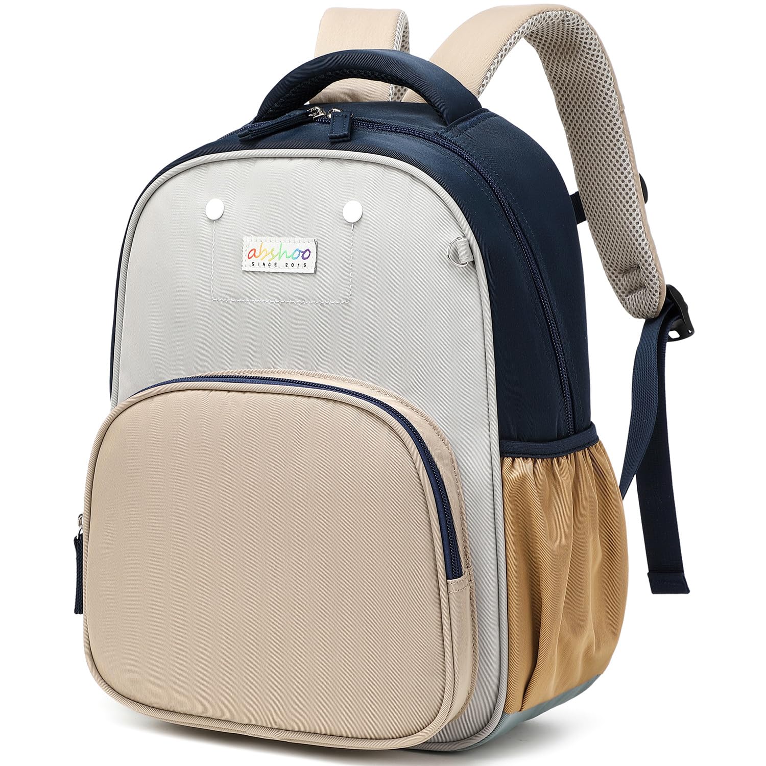 abshooCute Small Little Kids Backpack Boy Kindergarten Preschool Bookbag Boys School backpacks ages 4-6 (Grey and Brown)