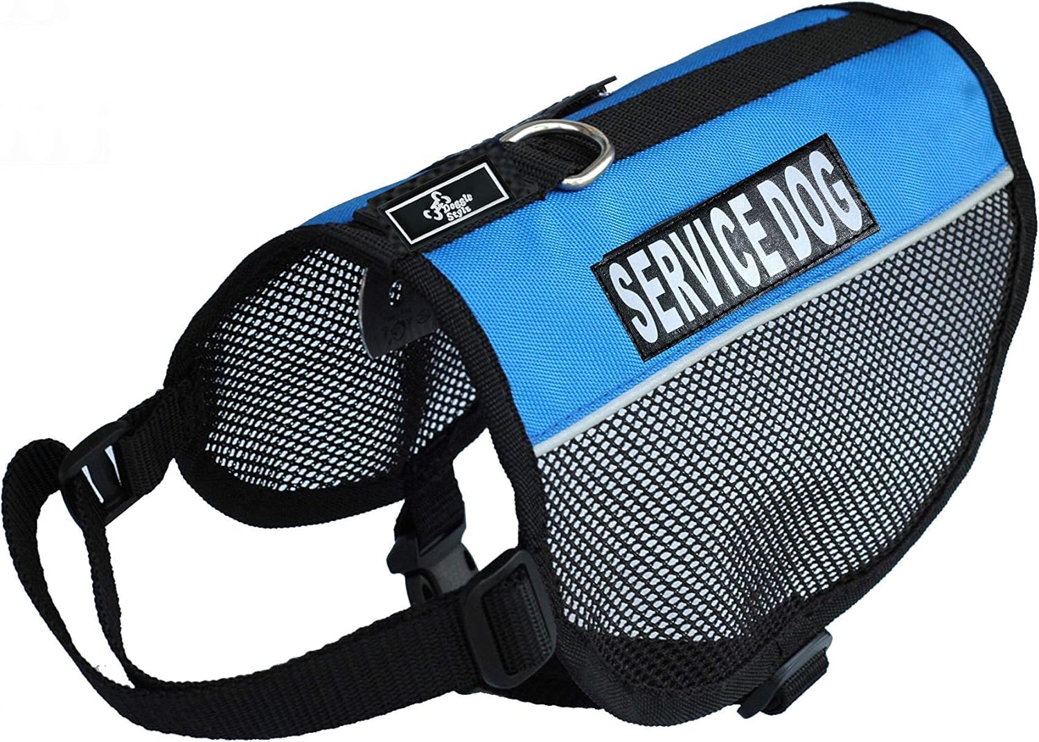 Service Dog mesh Vest Harness Cool Comfort Nylon for Dogs Small Medium Large Purchase Comes with 2 Reflective Service Dog Removable Patches. Please Measure Your Dog Before Ordering